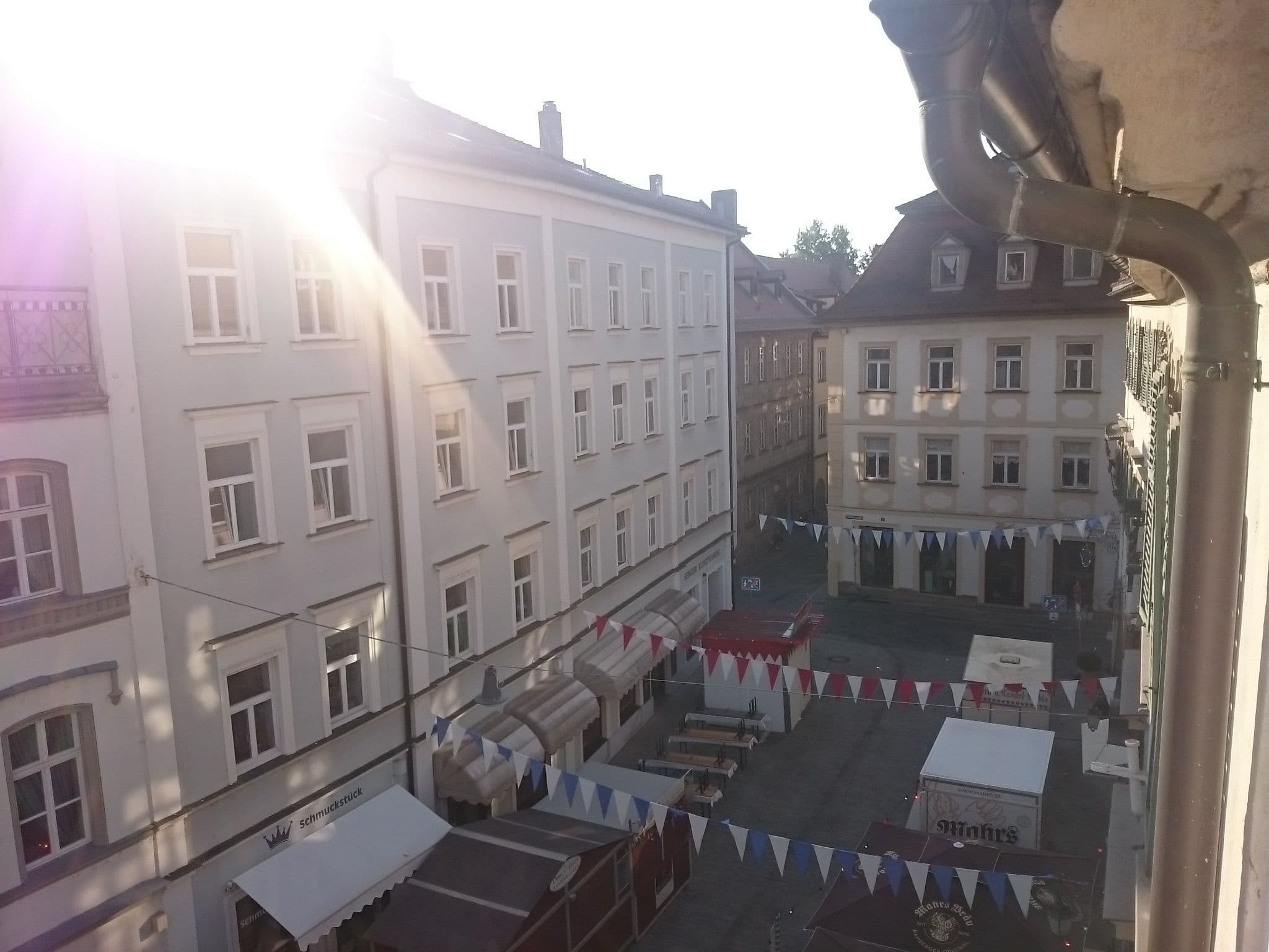 Street view near Hotel Zum Spatz, Bamberg — © msdess (CC BY-SA · Mapillary)