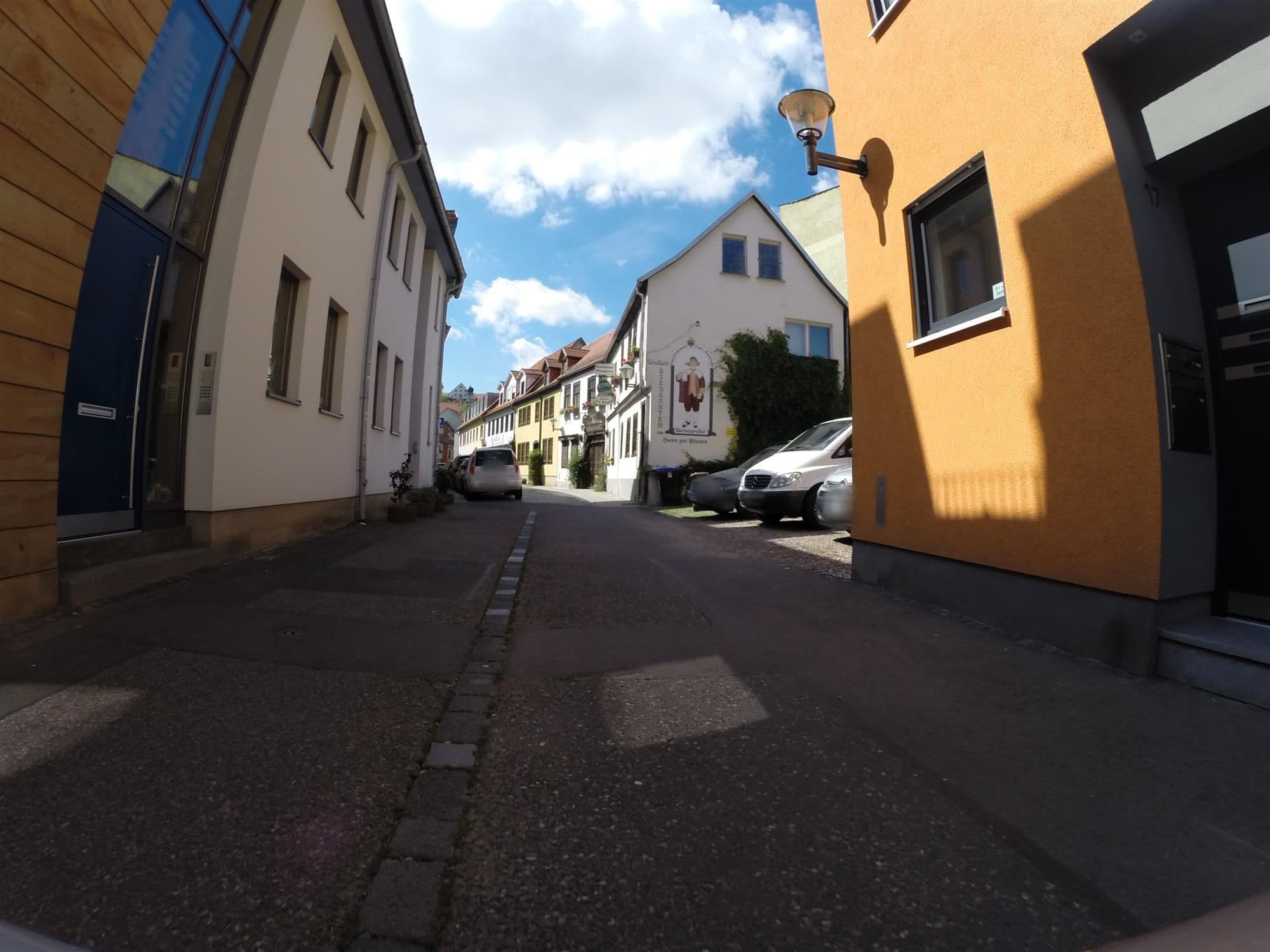 Street view near Pension Neumann, Erfurt — © ahzf (CC BY-SA · Mapillary)