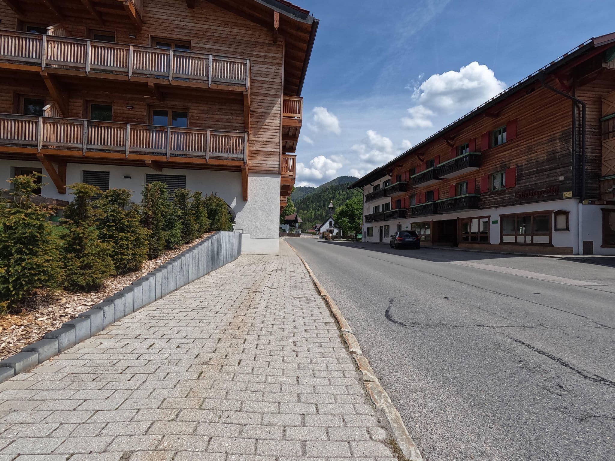 Street view near Ferienwohnung Alpenparadies, Reit im Winkl — © natebus (CC BY-SA · Mapillary)