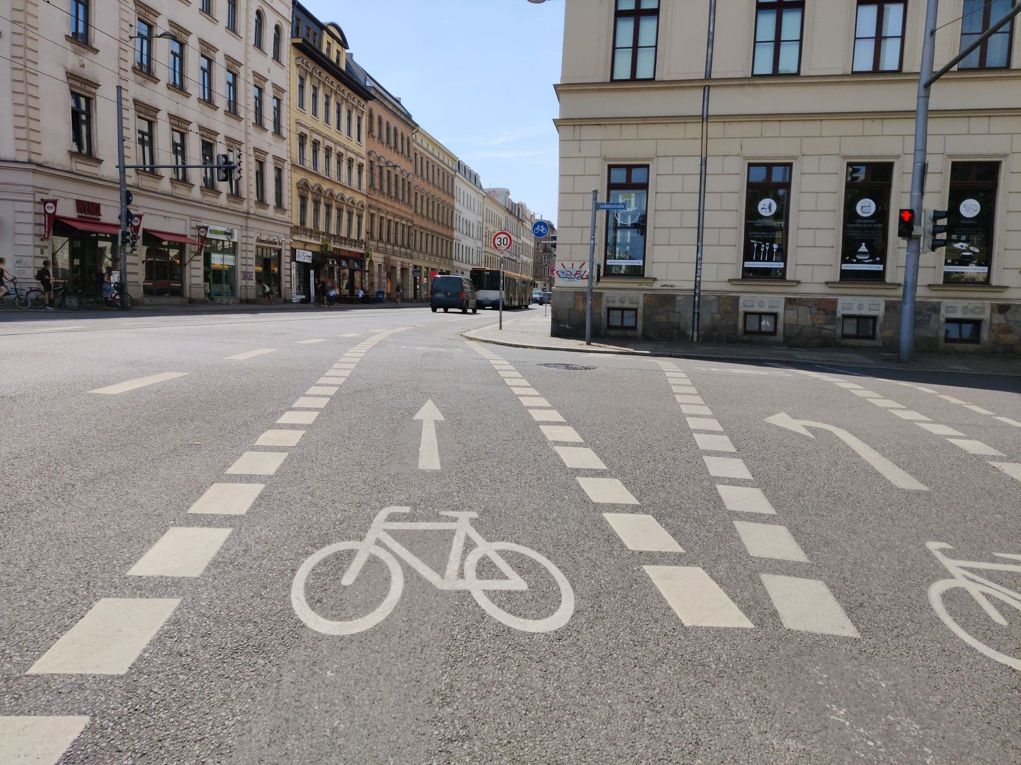 Street view near Leibniz6 Stilvolles Privatzimmer, Leipzig — © kopra (CC BY-SA · Mapillary)