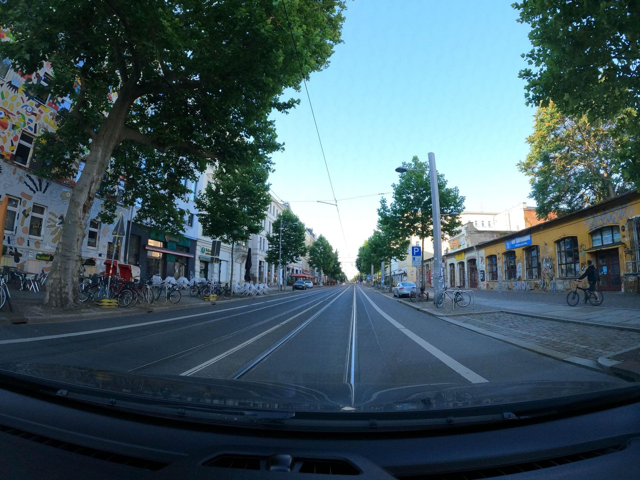 Street view near Hentschels Hostel, Leipzig — © fatbikecanyon (CC BY-SA · Mapillary)