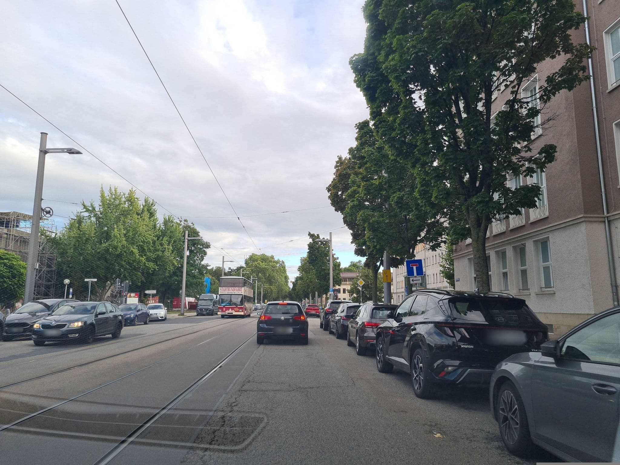 Street view near Pension am Zwinger, Dresden — © dsmm (CC BY-SA · Mapillary)