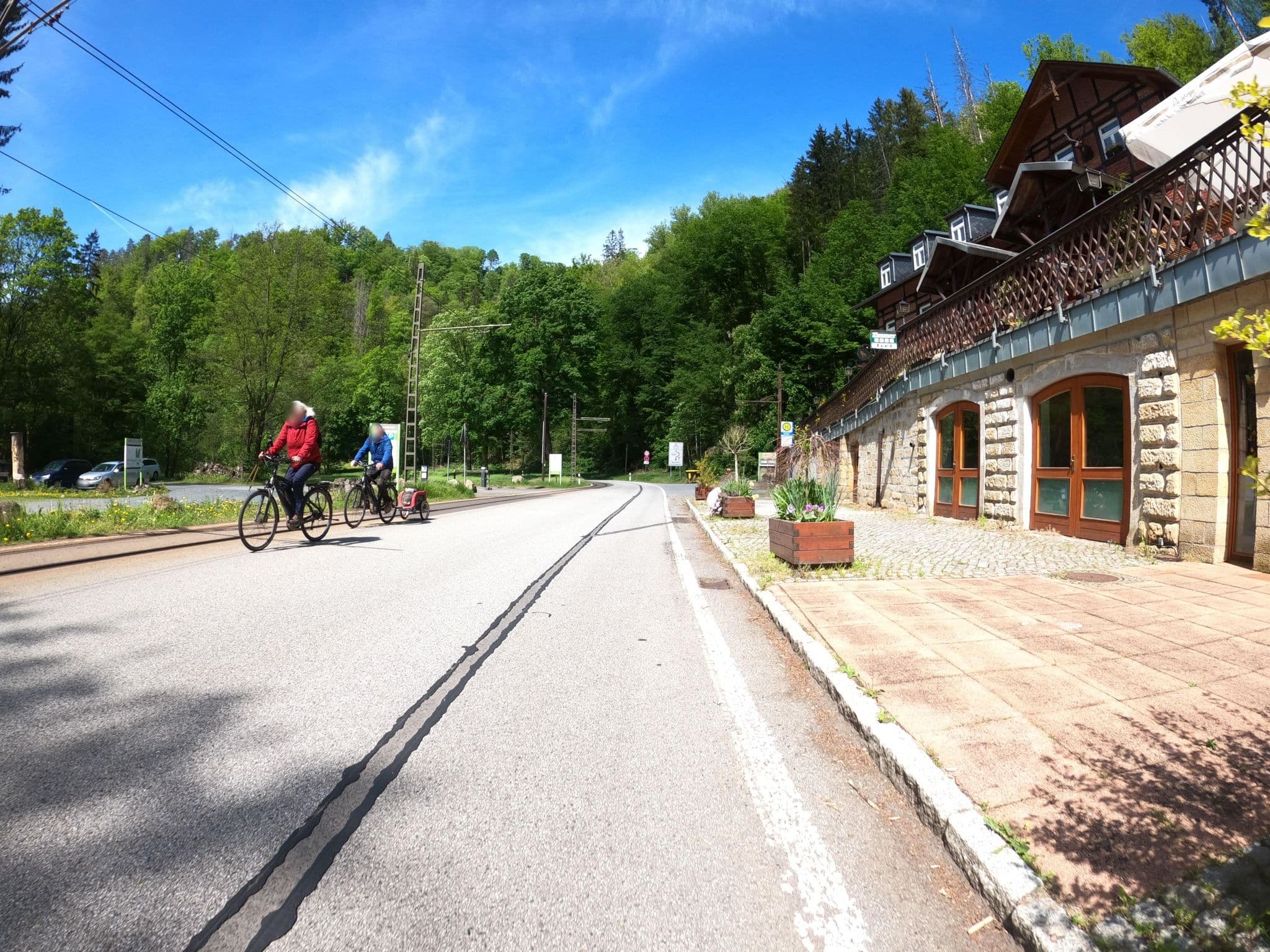 Street view near Neumann-Mühle Inh. Markus Galle Gaststättenbetrieb, Bad Schandau — © masterofnoroad (CC BY-SA · Mapillary)