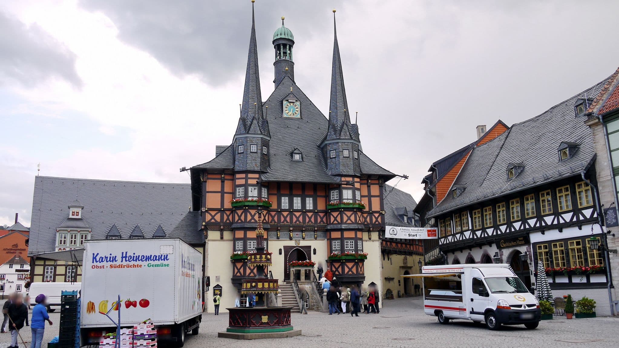 Street view near Hotel Weisser Hirsch, Wernigerode — © voltadino (CC BY-SA · Mapillary)