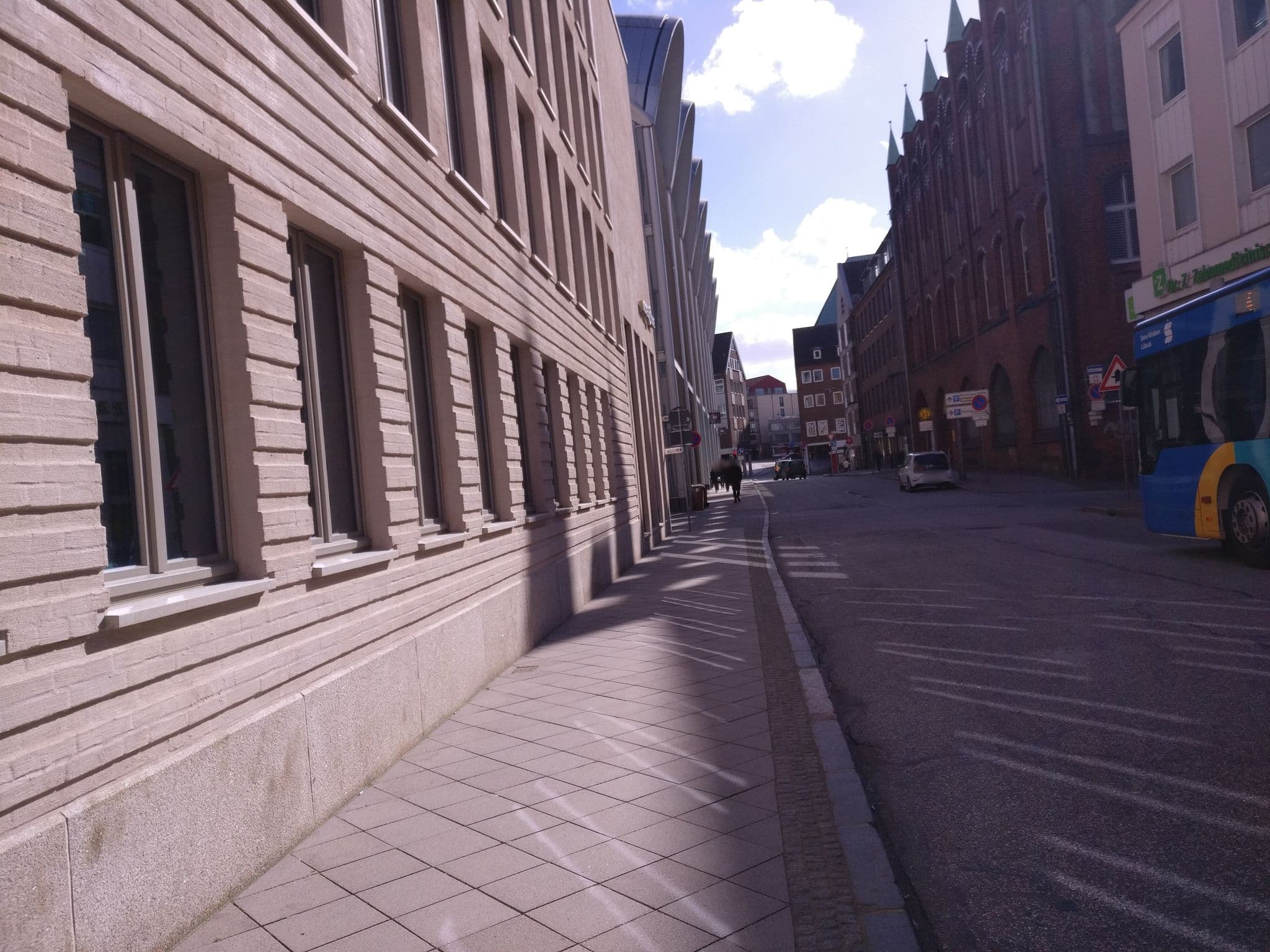 Street view near Motel One, Lübeck — © aceini (CC BY-SA · Mapillary)