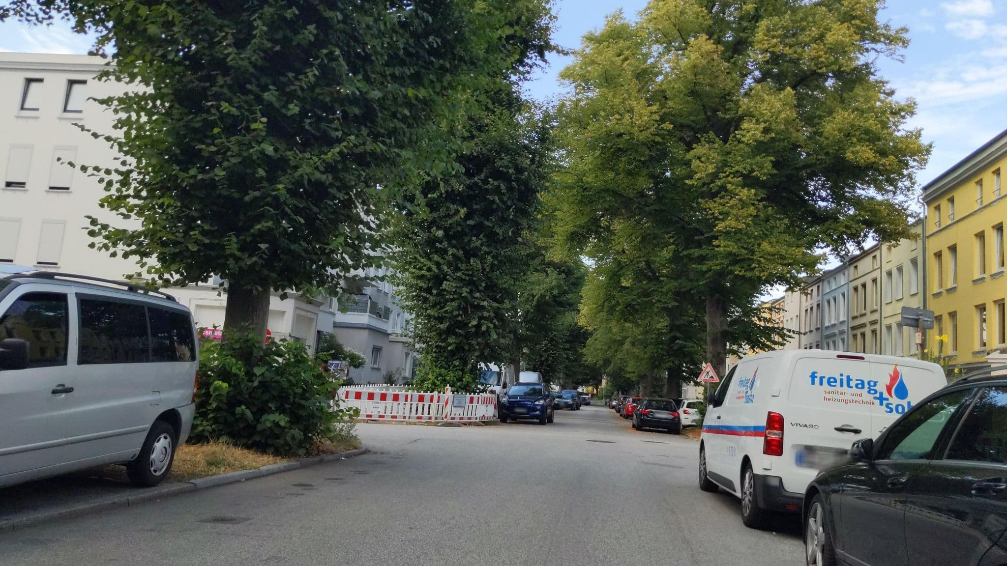 Street view near Pension Koglin, Lübeck — © rasmustravemnd (CC BY-SA · Mapillary)