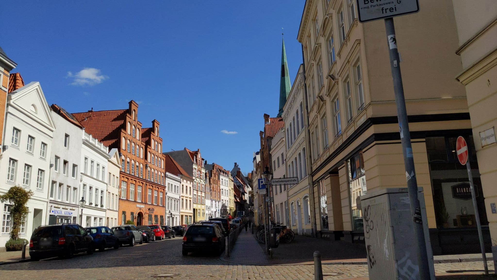 Street view near Ferienhaus Altstadtperle, Lübeck — © rasmustravemnde (CC BY-SA · Mapillary)