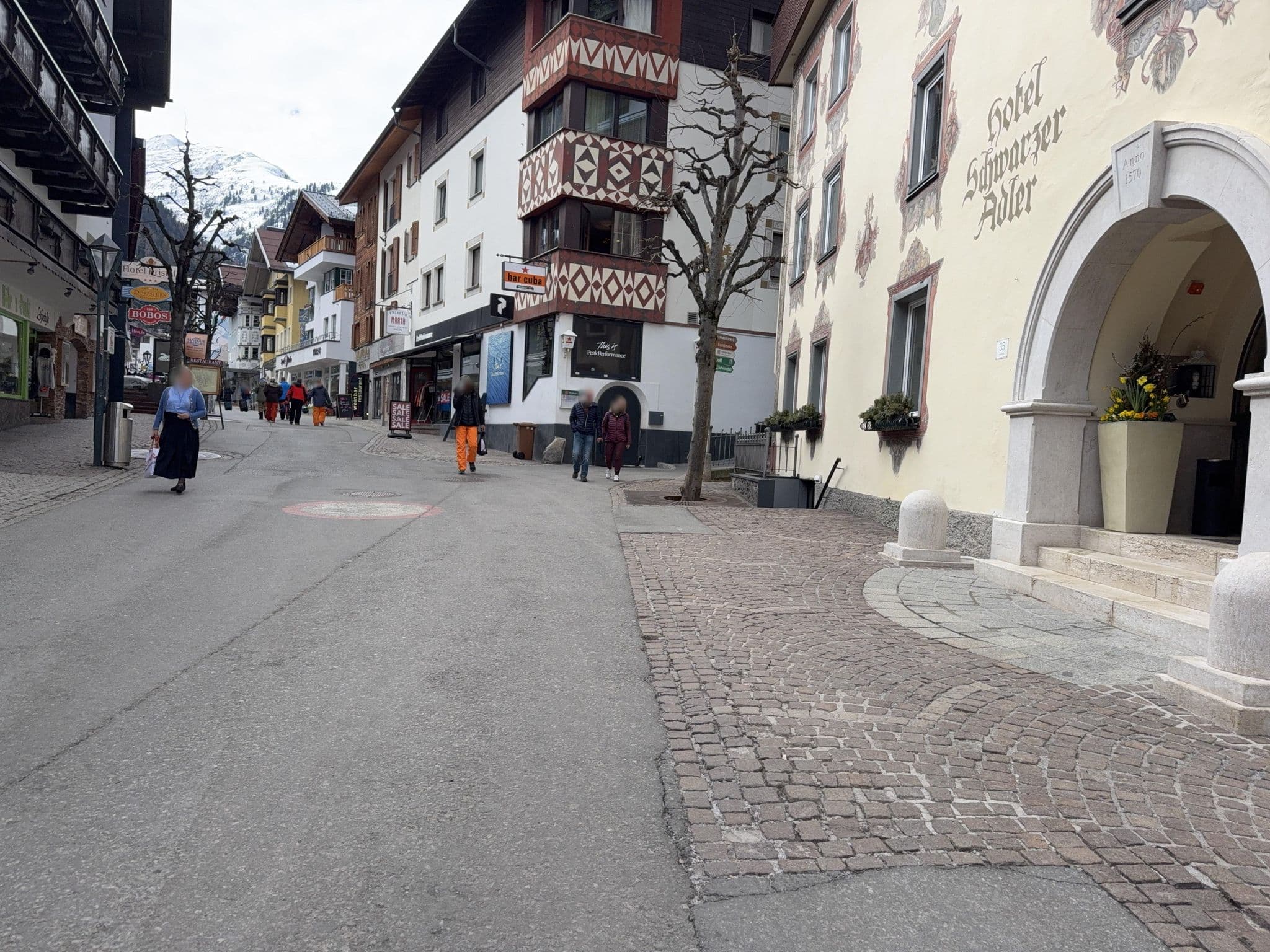 Street view near Schwarzer Adler, St Anton am Arlberg