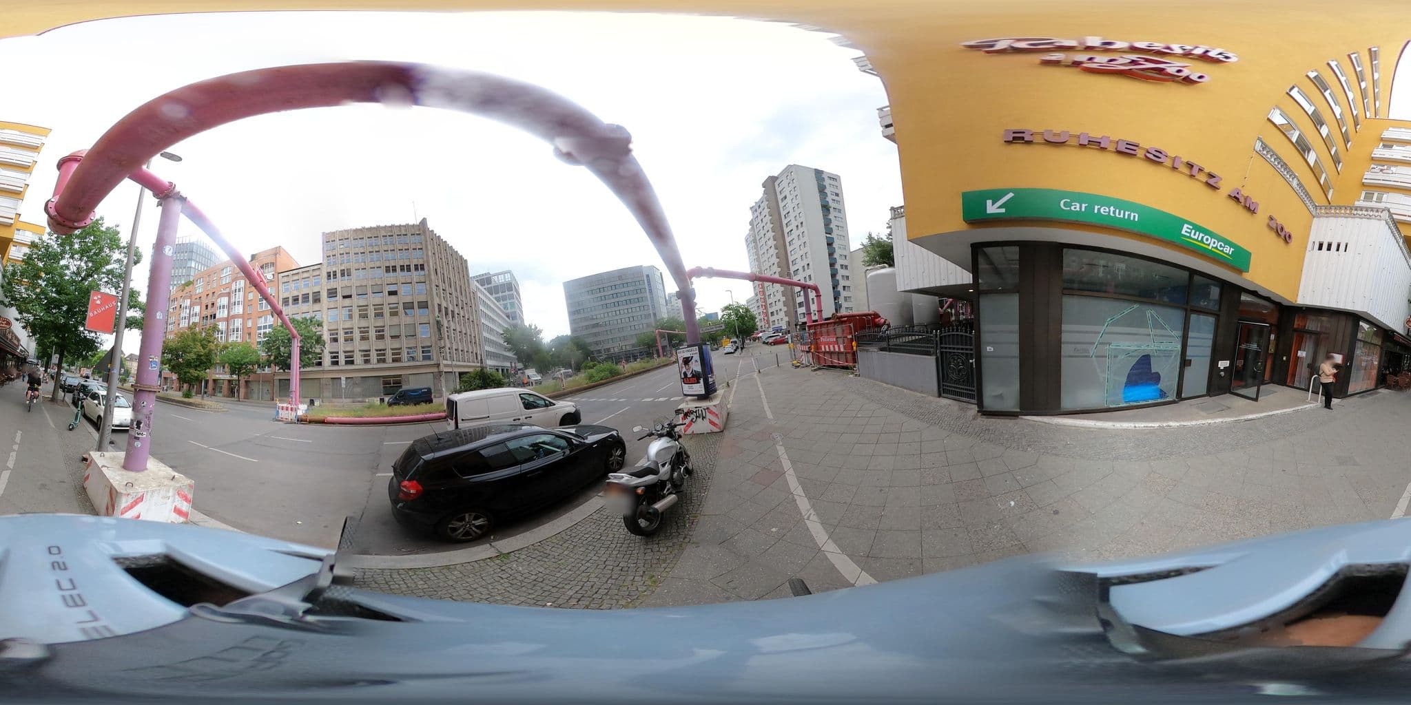 Street view near City Hotel Ansbach, Schöneberg — © radinfra (CC BY-SA · Mapillary)