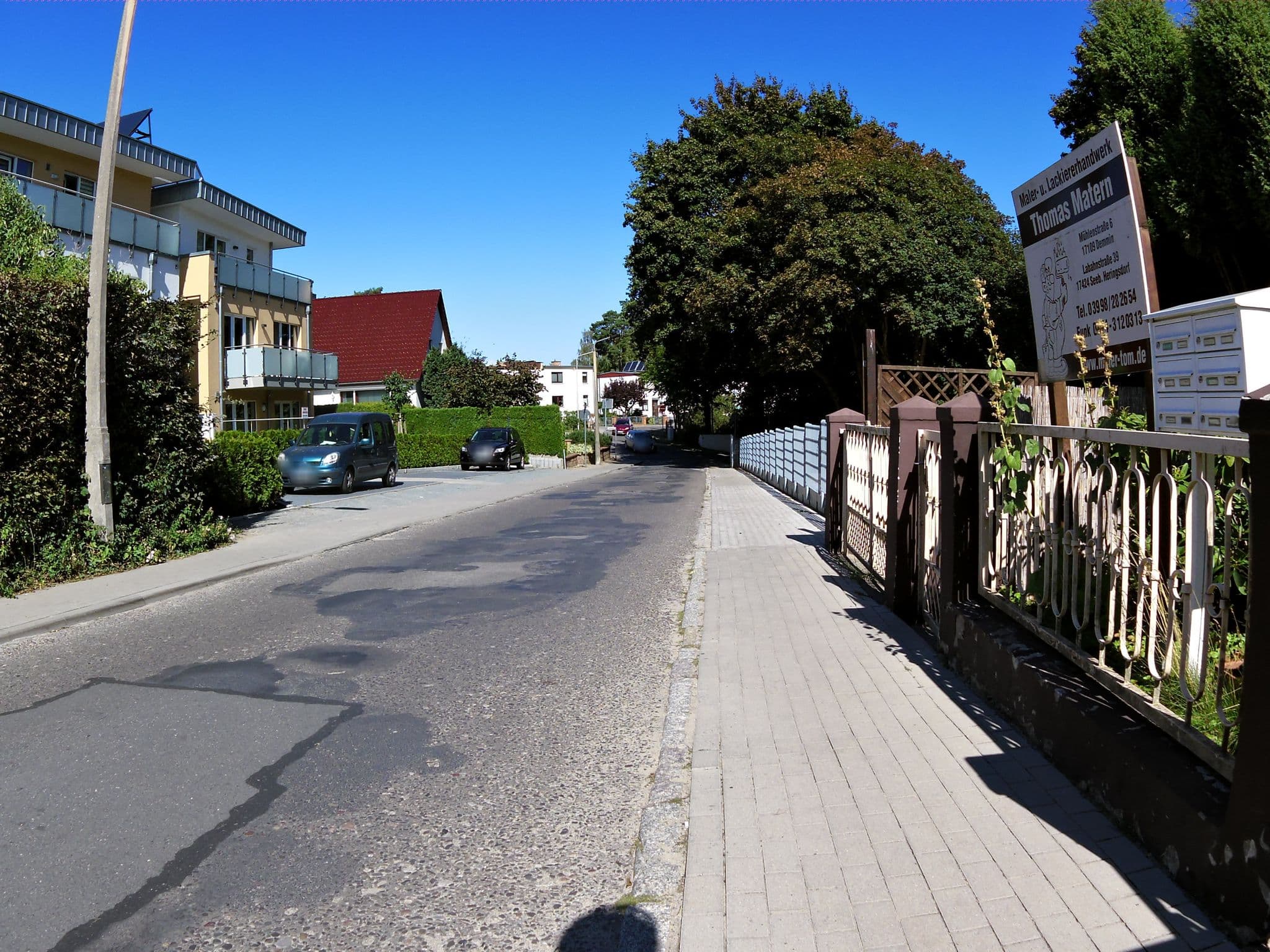 Street view near Villa Bettina - Ferienwohnung 07, Seebad Heringsdorf — © zoegglmeyr (CC BY-SA · Mapillary)