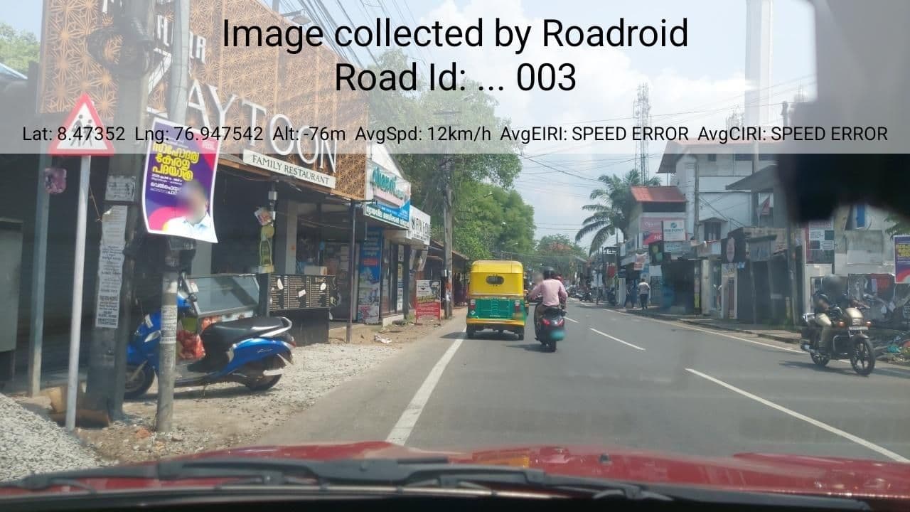 Street view near Porotta Hut, Thiruvananthapuram — © roadroid (CC BY-SA · Mapillary)