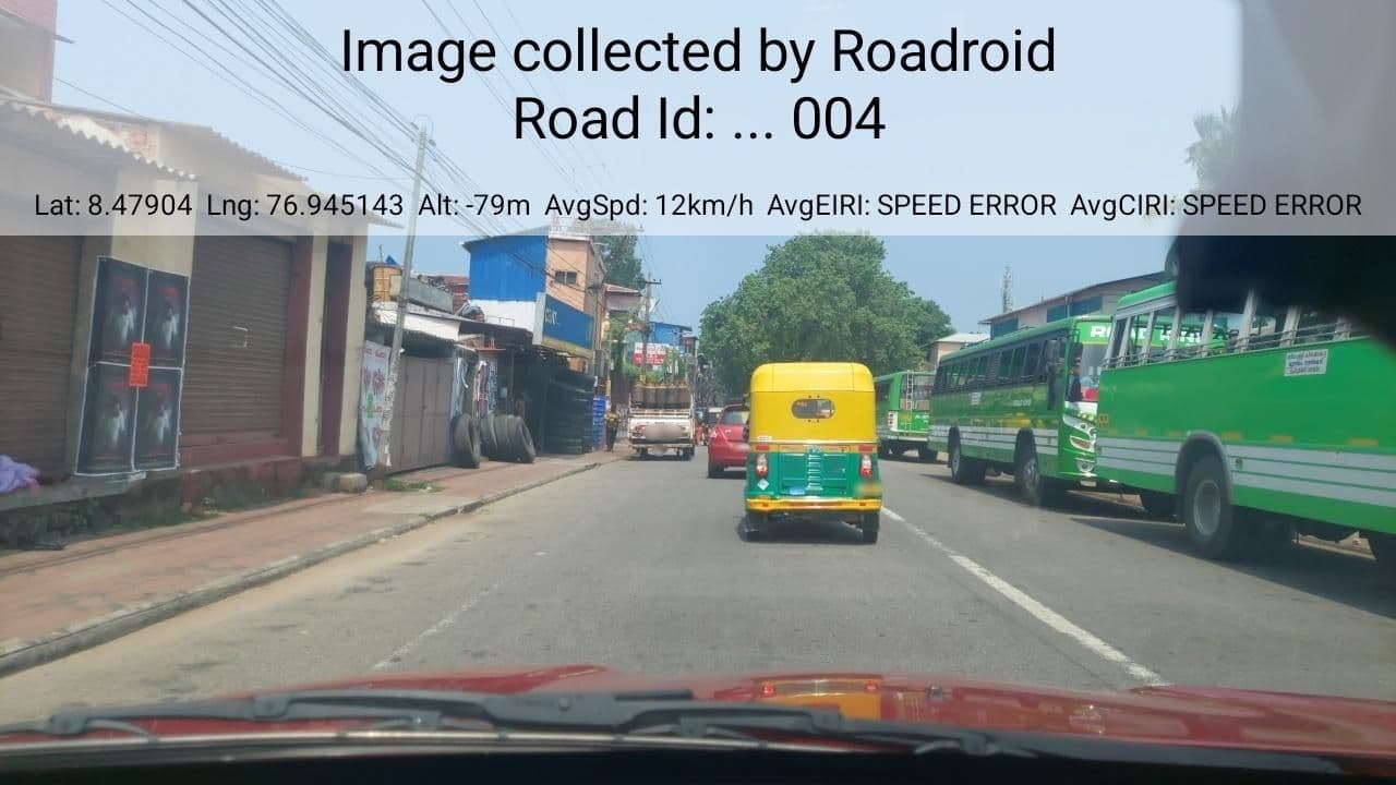 Street view near Ambis Cafe, Thiruvananthapuram — © roadroid (CC BY-SA · Mapillary)