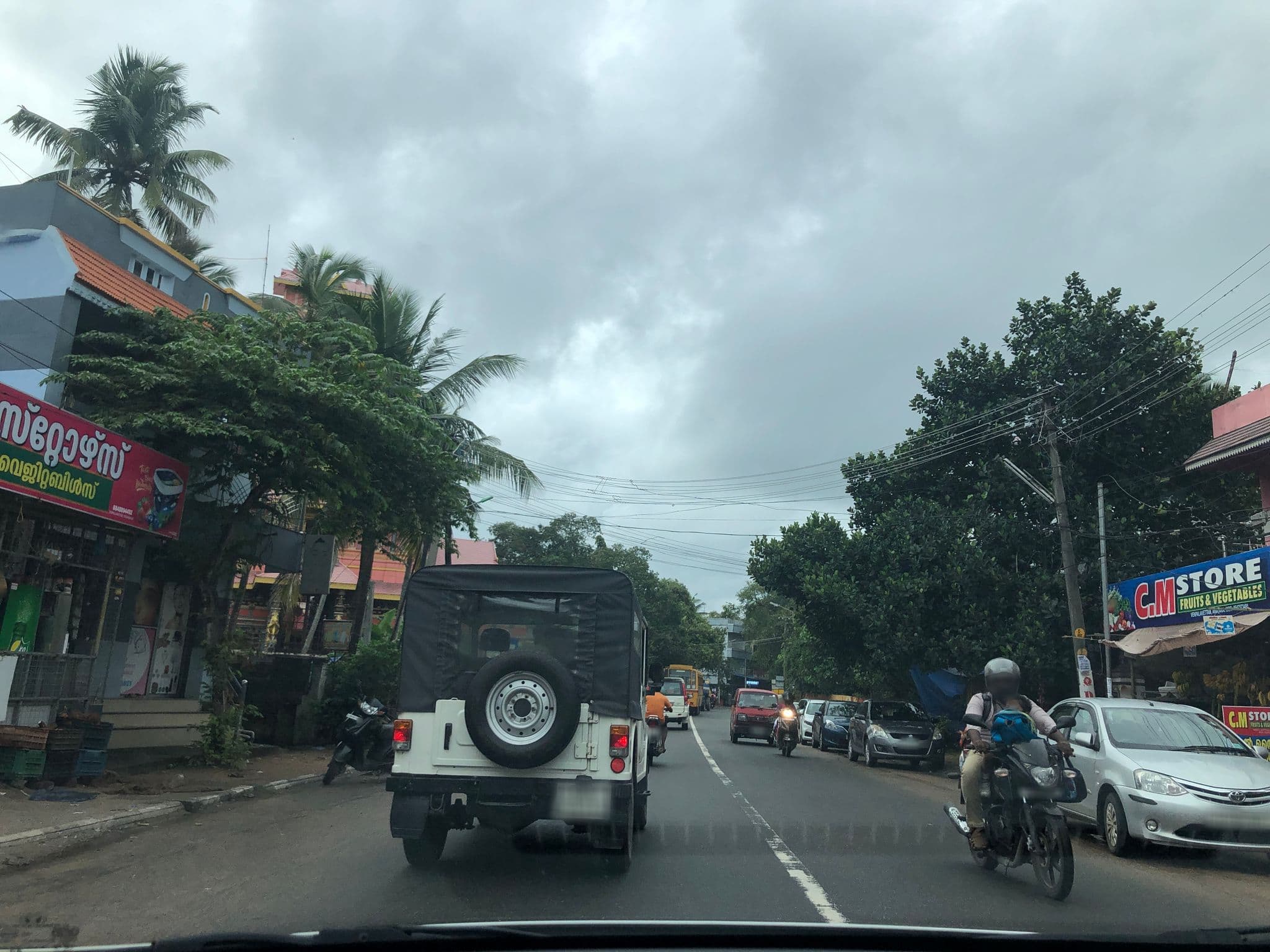 Street view near Aswathy fastfood, Sreekaryam — © sarahantos (CC BY-SA · Mapillary)