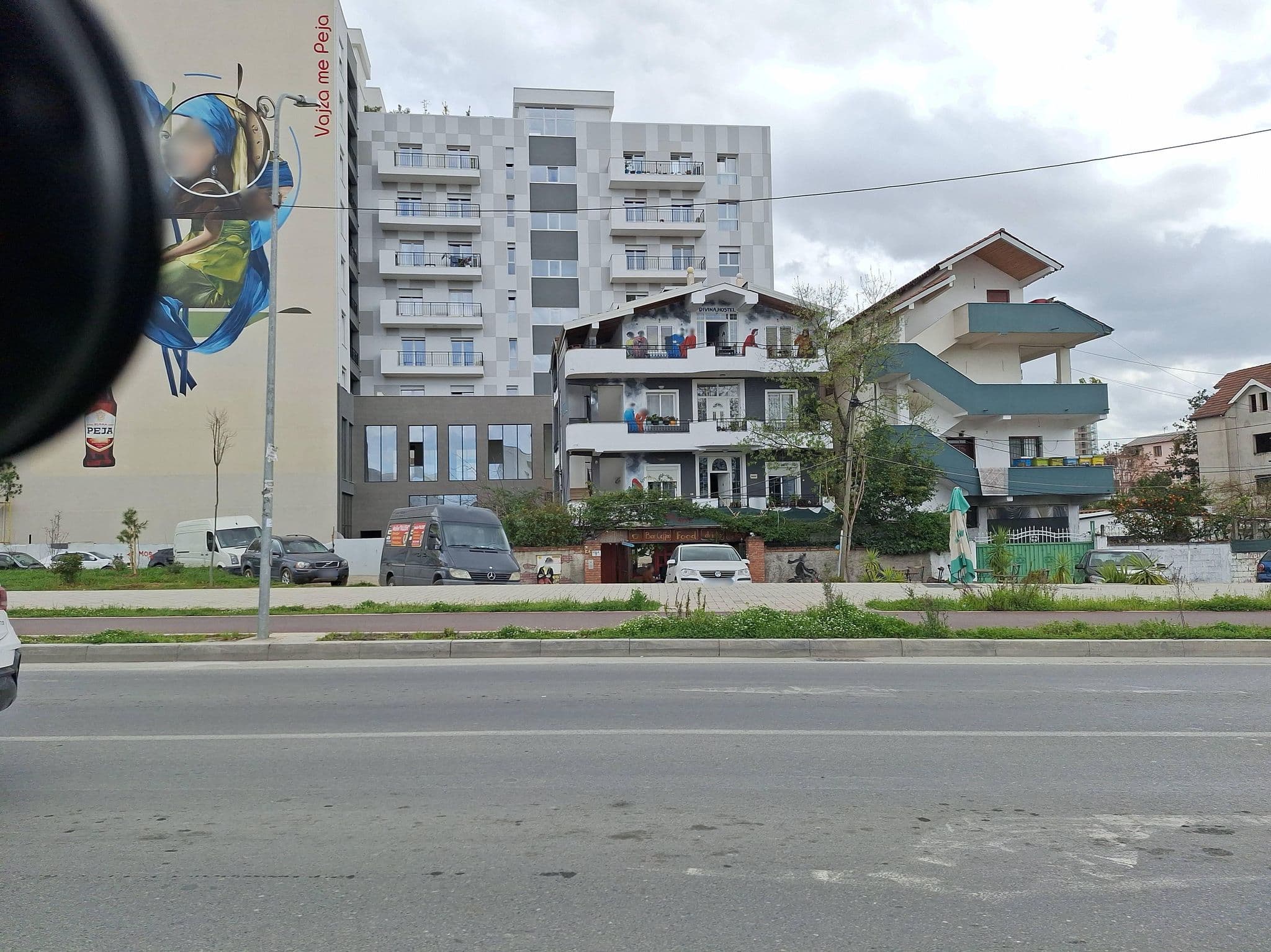 Street view near Divina Hostel, Tirana — © denisju_osm (CC BY-SA · Mapillary)