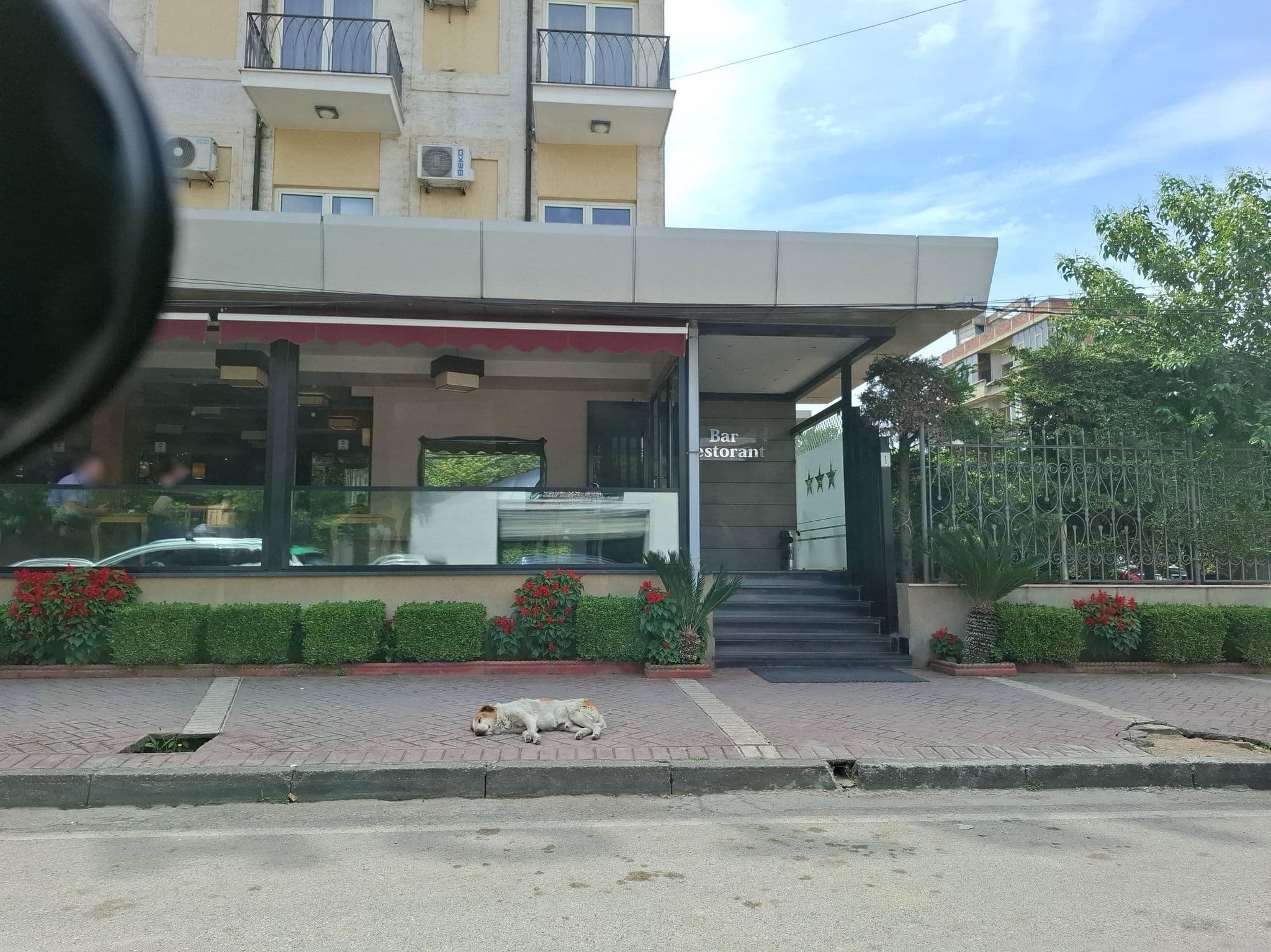 Street view near Hotel Meridian, Tirana