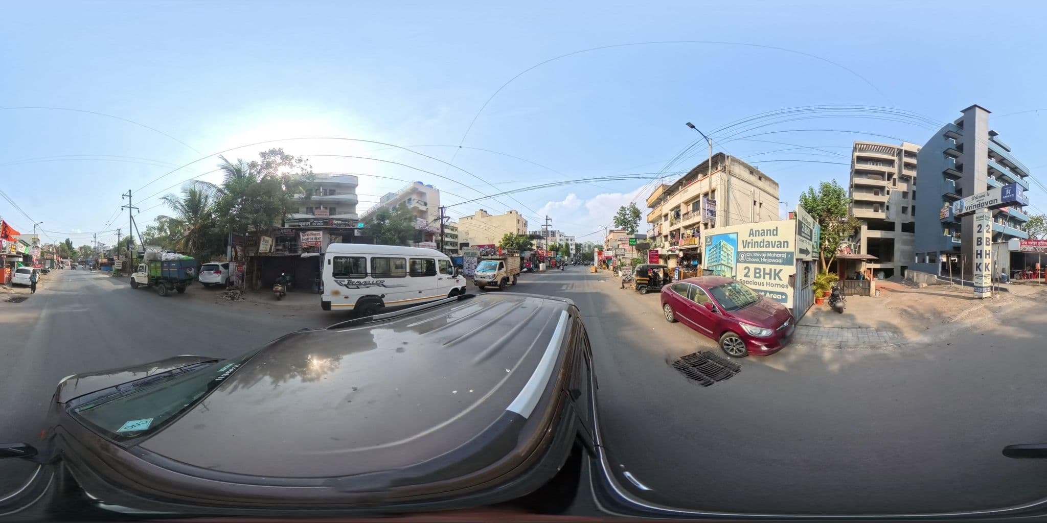 Street view near Hotel Aditi, Hinjawadi — © skysign (CC BY-SA · Mapillary)