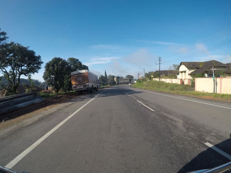 Street view near Sri Kaveri Homestay, Madikeri — © deepak_bicycle (CC BY-SA · Mapillary)