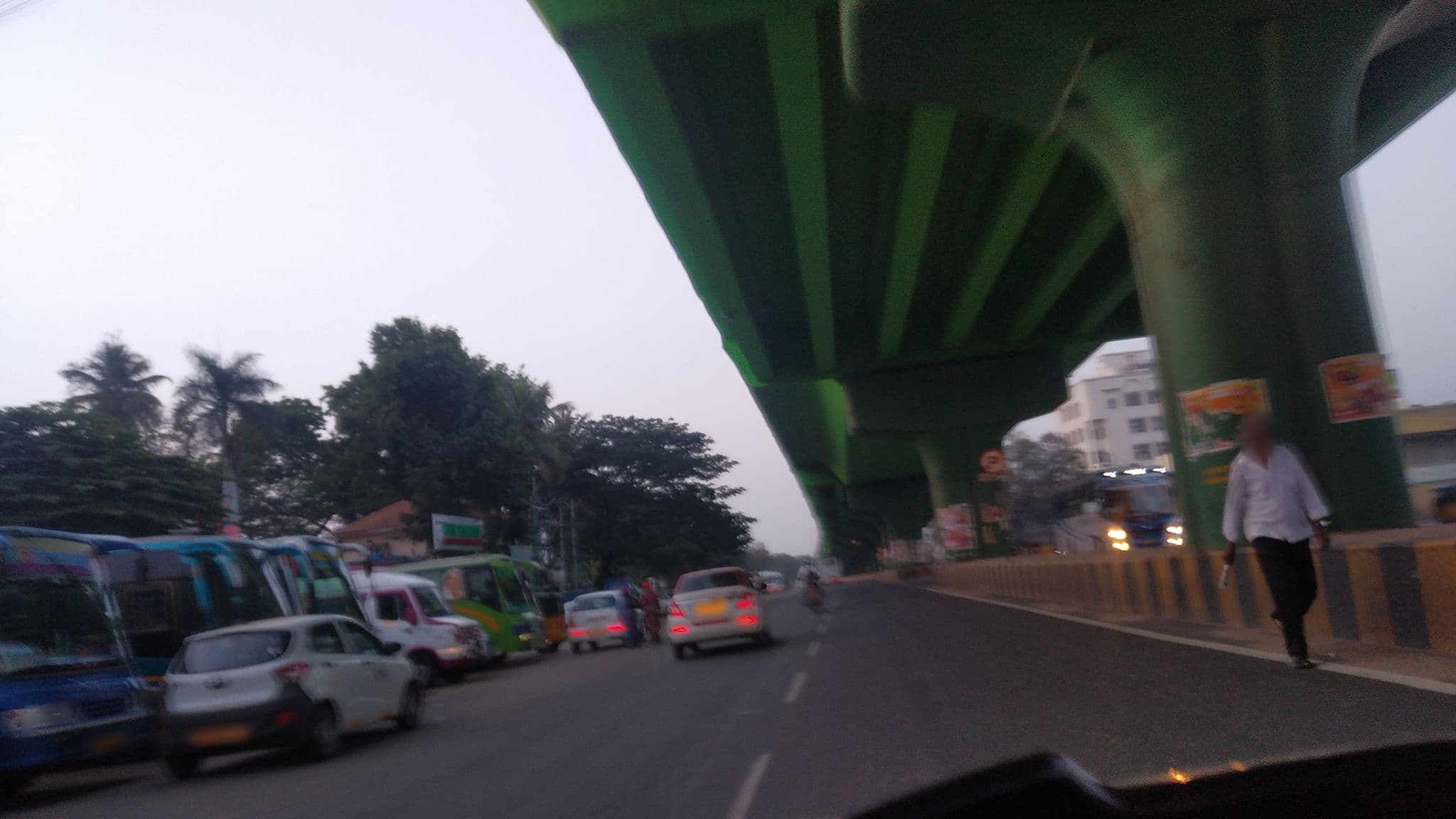 Street view near Banquet Hall Tamilnadu Hotel, Coimbatore — © jothishbabu (CC BY-SA · Mapillary)