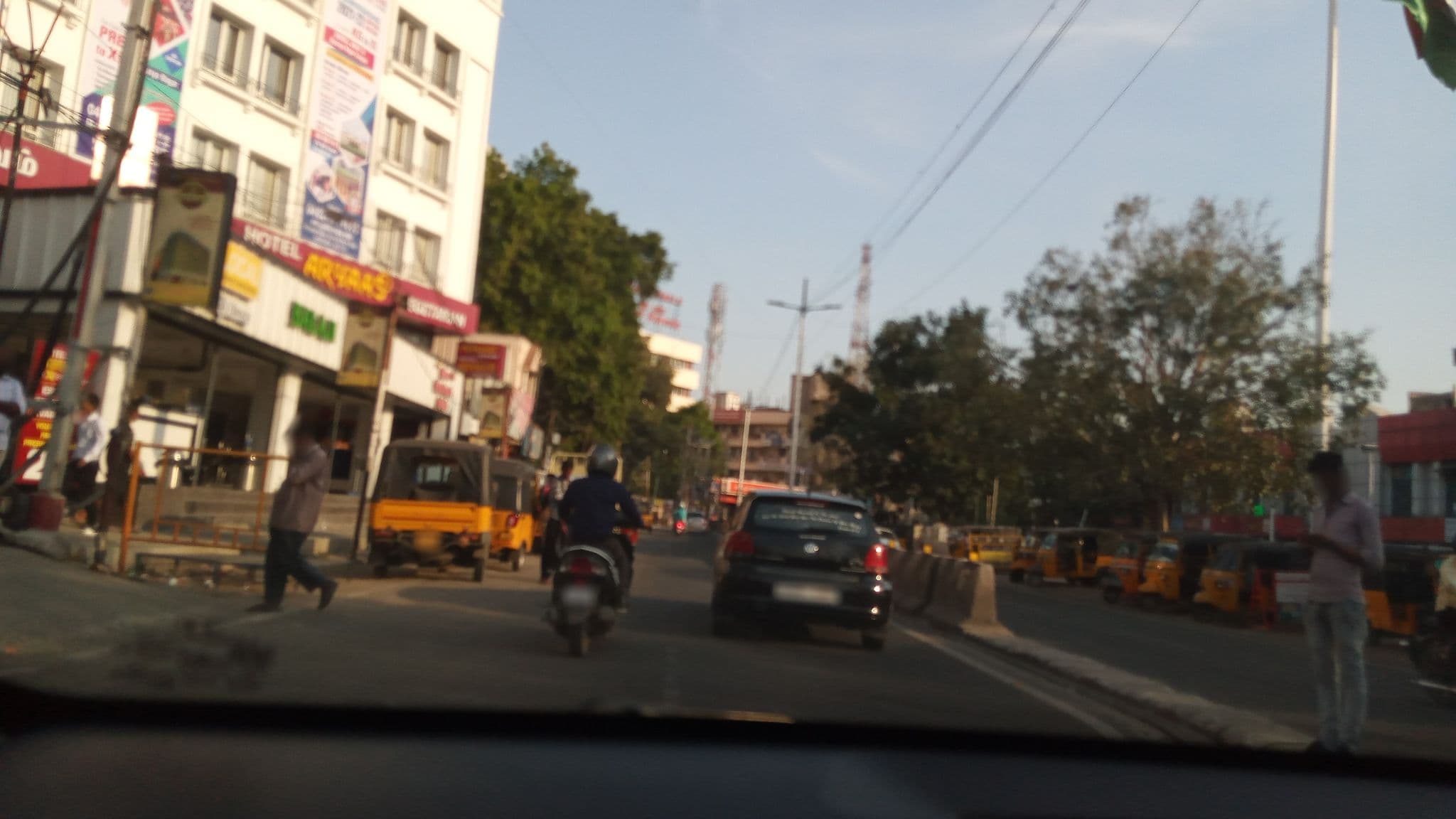 Street view near Hotel Rani's Grand, Coimbatore — © pradeepbv (CC BY-SA · Mapillary)