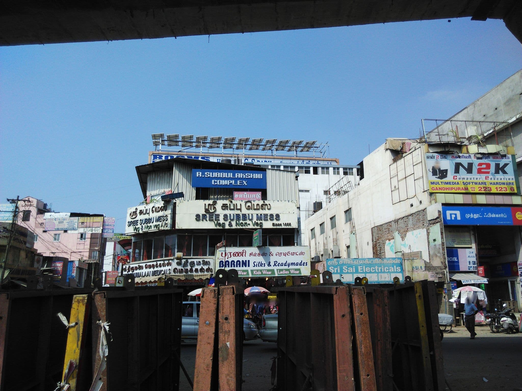 Street view near Mary Meridien Lodge, Coimbatore — © swathika (CC BY-SA · Mapillary)