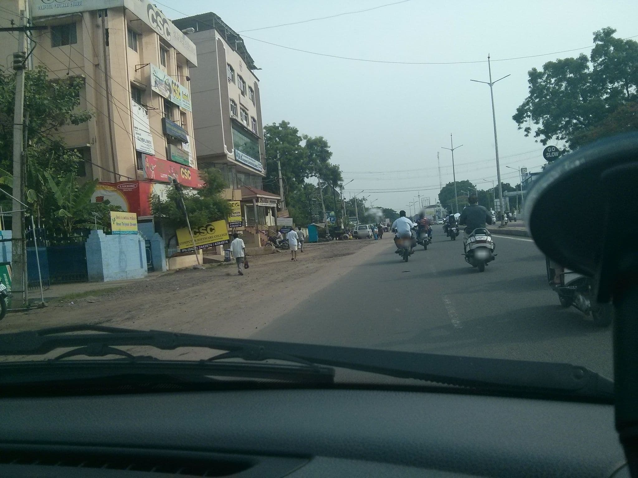 Street view near S R M Hotel, Coimbatore — © supersubra (CC BY-SA · Mapillary)
