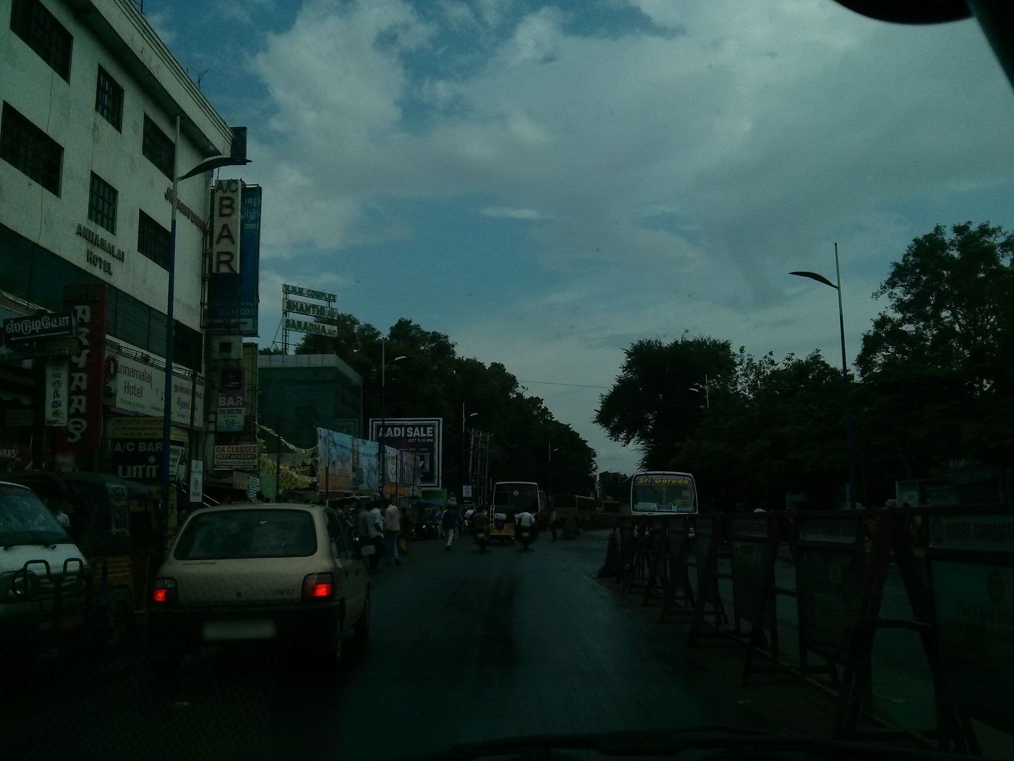 Street view near Hotel Sriram International, Coimbatore — © supersubra (CC BY-SA · Mapillary)