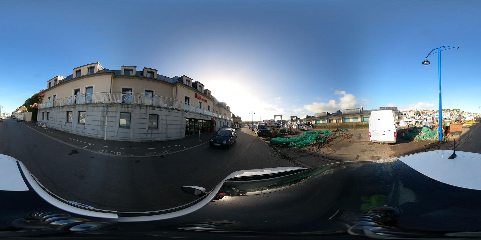 Street view near Ibis, Port-en-Bessin-Huppain — © arteragence (CC BY-SA · Mapillary)