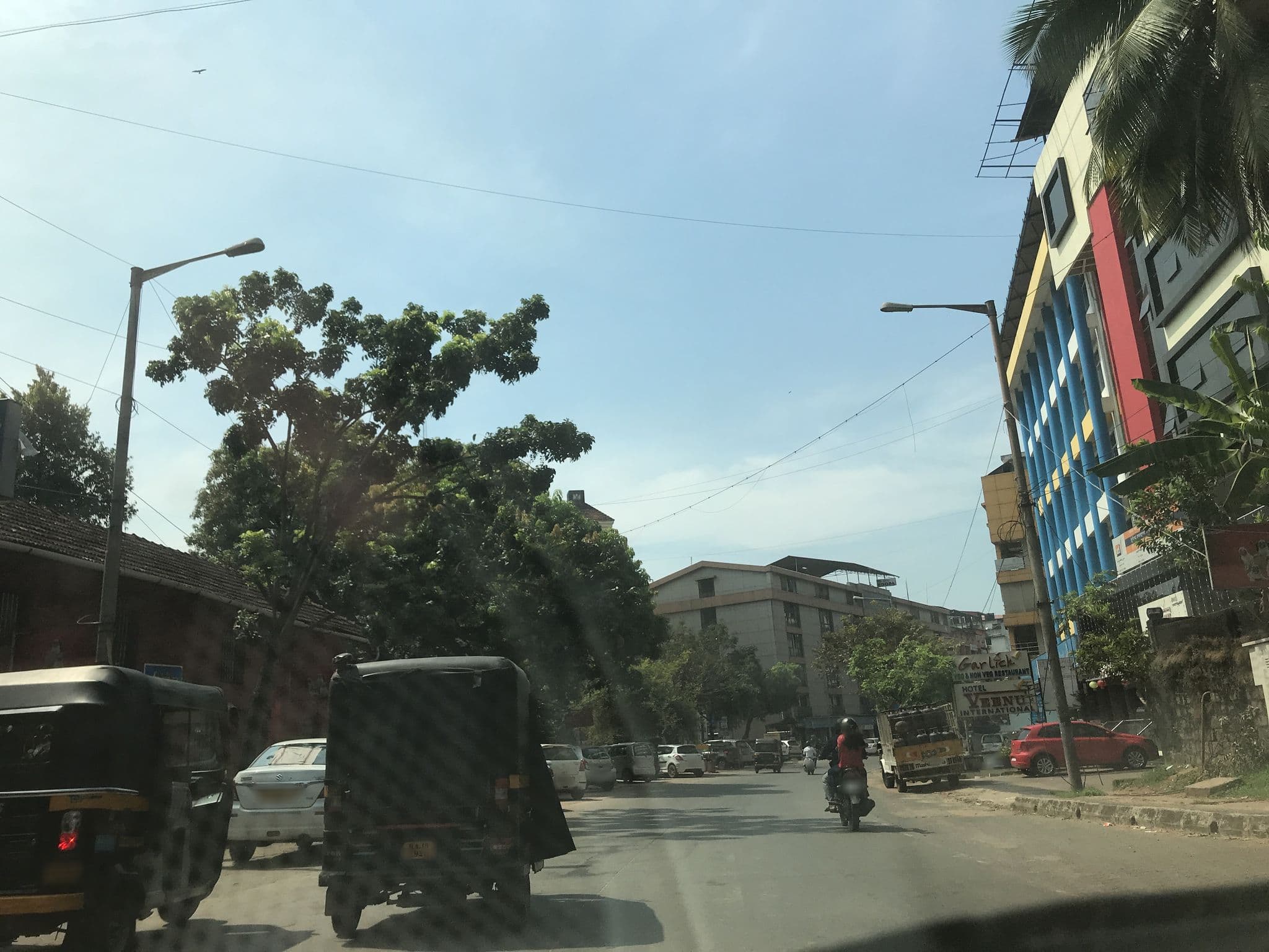 Street view near Roopa Hotel, Mangaluru — © livableurbanism (CC BY-SA · Mapillary)