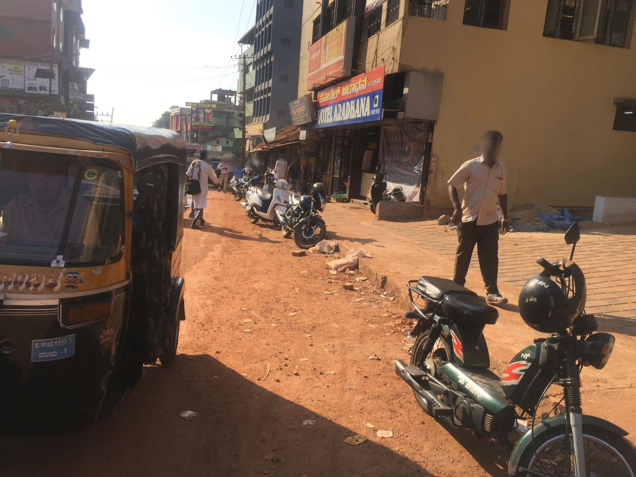 Street view near Hotel Aradhana, Mangaluru — © ark111 (CC BY-SA · Mapillary)