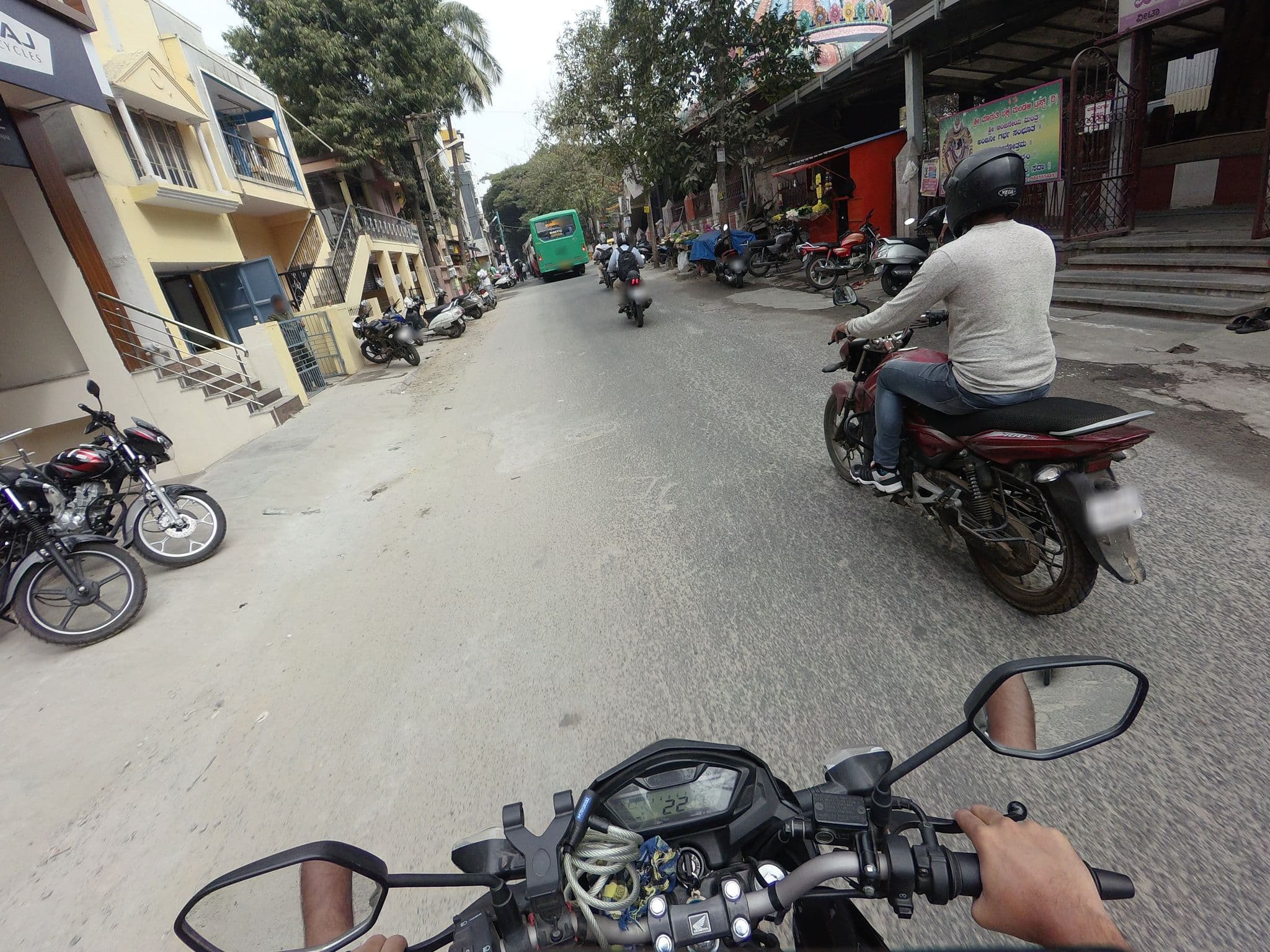 Street view near Hotel Samruddhi, Bengaluru — © chethan (CC BY-SA · Mapillary)