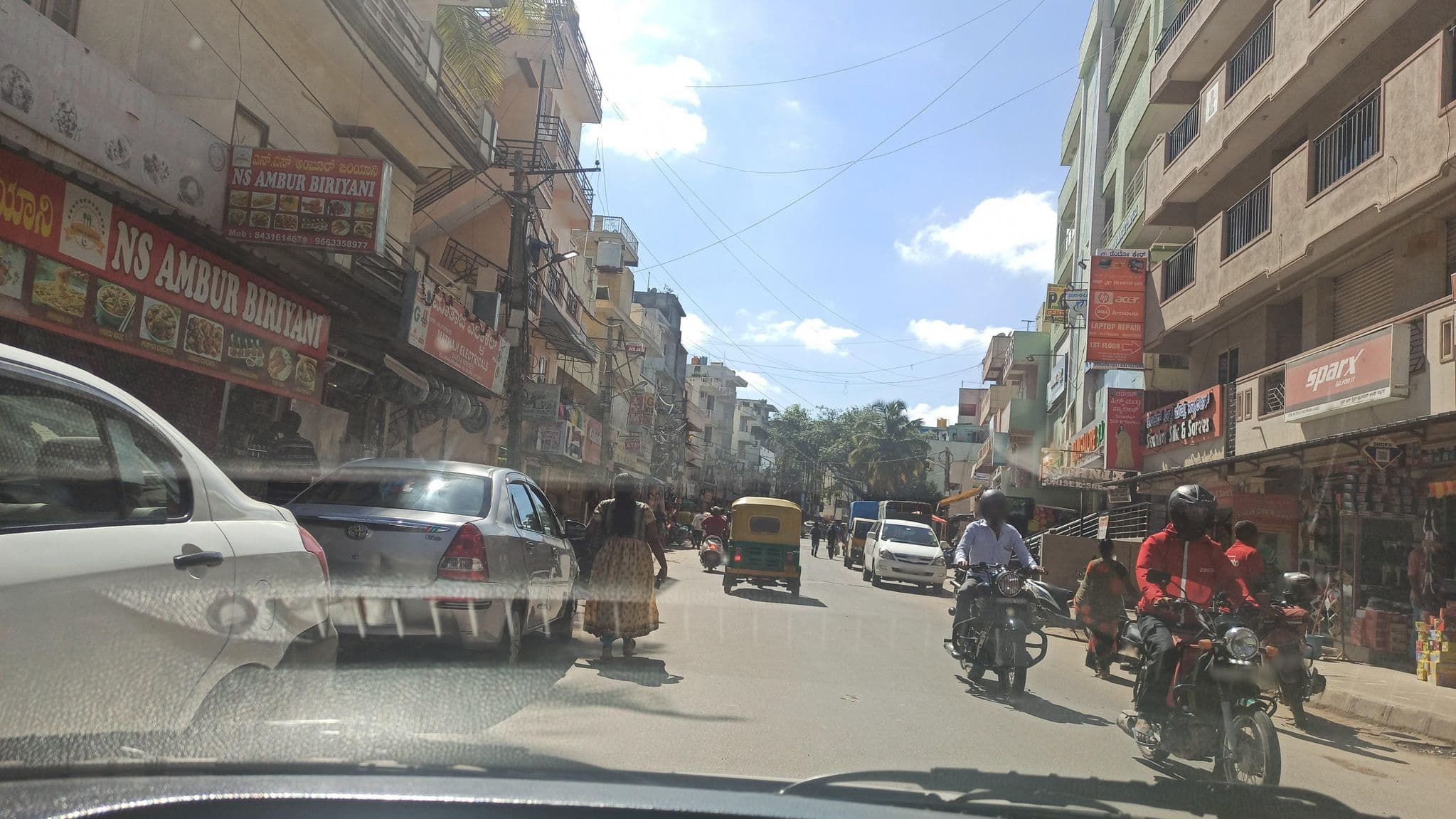 Street view near South-Inn Serviced Apartment, koppana Agrahara — © IBI (CC BY-SA · Mapillary)