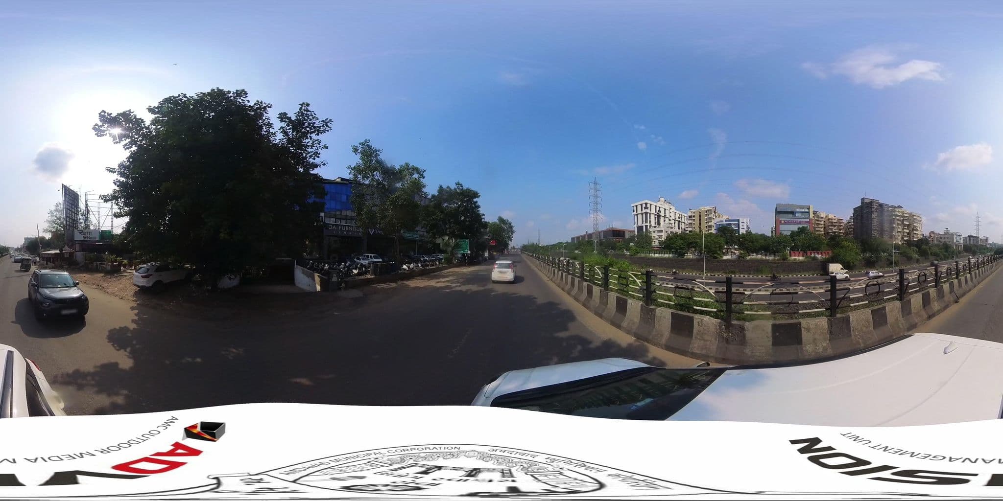 Street view near Hotel Shri Krishna Palace, Bopal — © skysign (CC BY-SA · Mapillary)