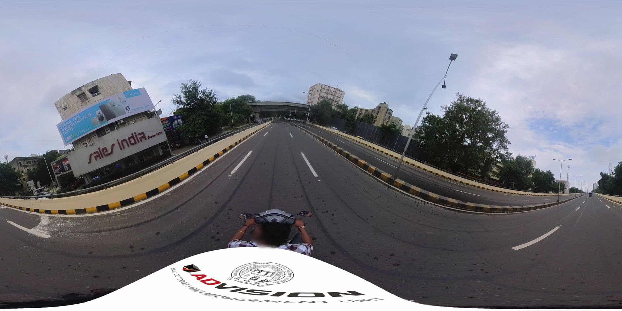 Street view near Brightland Holiday Village, Ahmedabad — © skysign (CC BY-SA · Mapillary)
