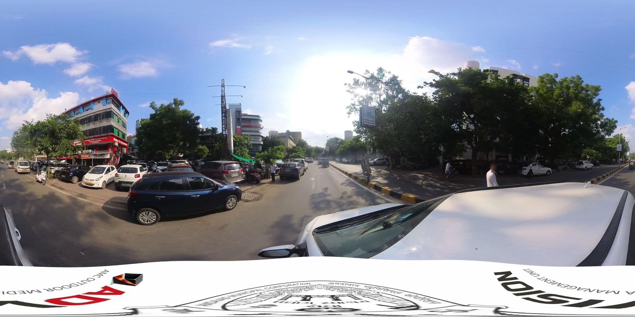 Street view near Trident Hilton, Ahmedabad — © skysign (CC BY-SA · Mapillary)