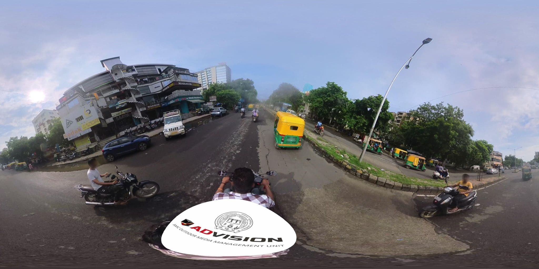 Street view near Hotel Royal Plaza, Ahmedabad — © skysign (CC BY-SA · Mapillary)