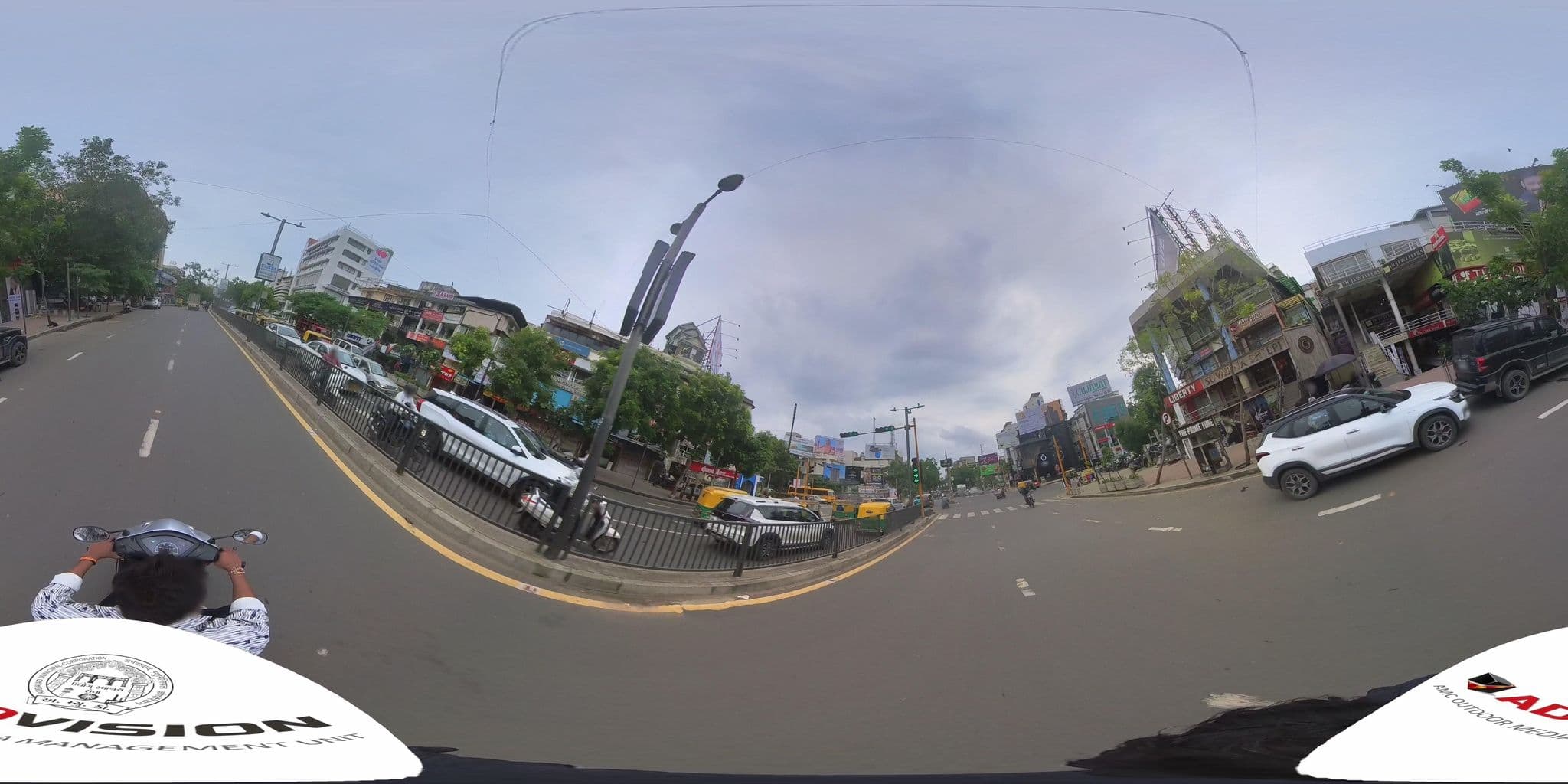 Street view near Hotel Dev Regency, Ahmedabad — © skysign (CC BY-SA · Mapillary)