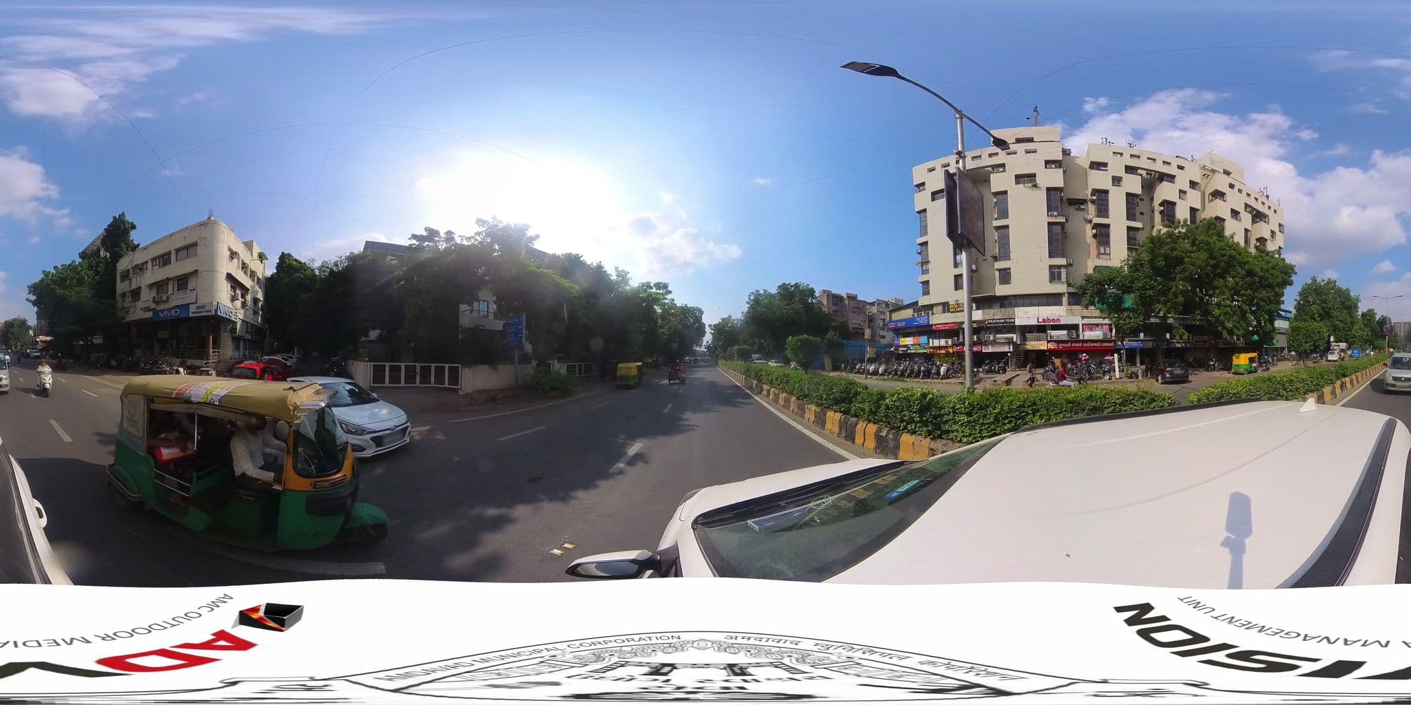 Street view near Anmol International Hotel, Ahmedabad — © skysign (CC BY-SA · Mapillary)