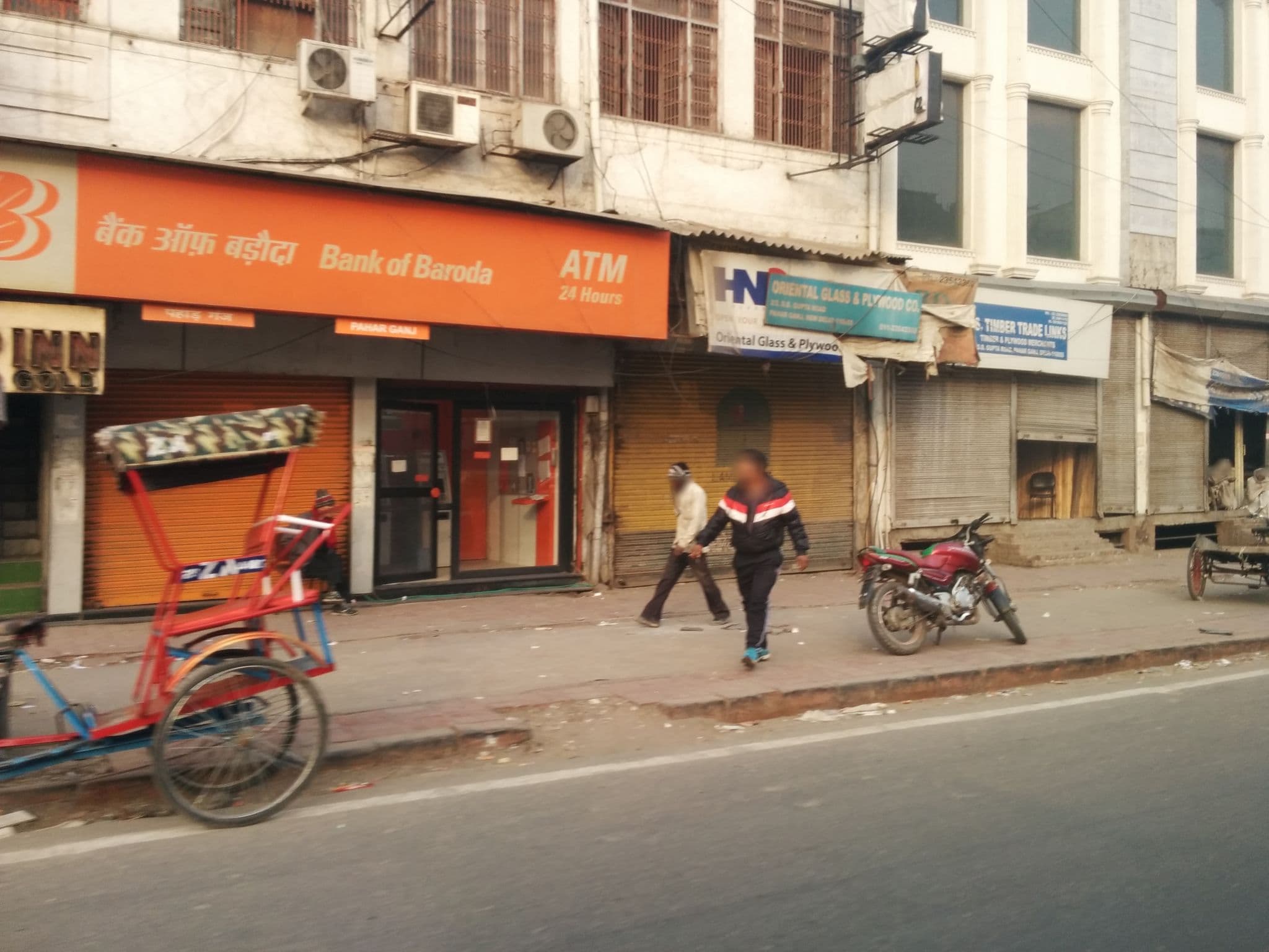 Street view near Hotel Milan Deluxe, Karol Bāgh — © sashazykov (CC BY-SA · Mapillary)