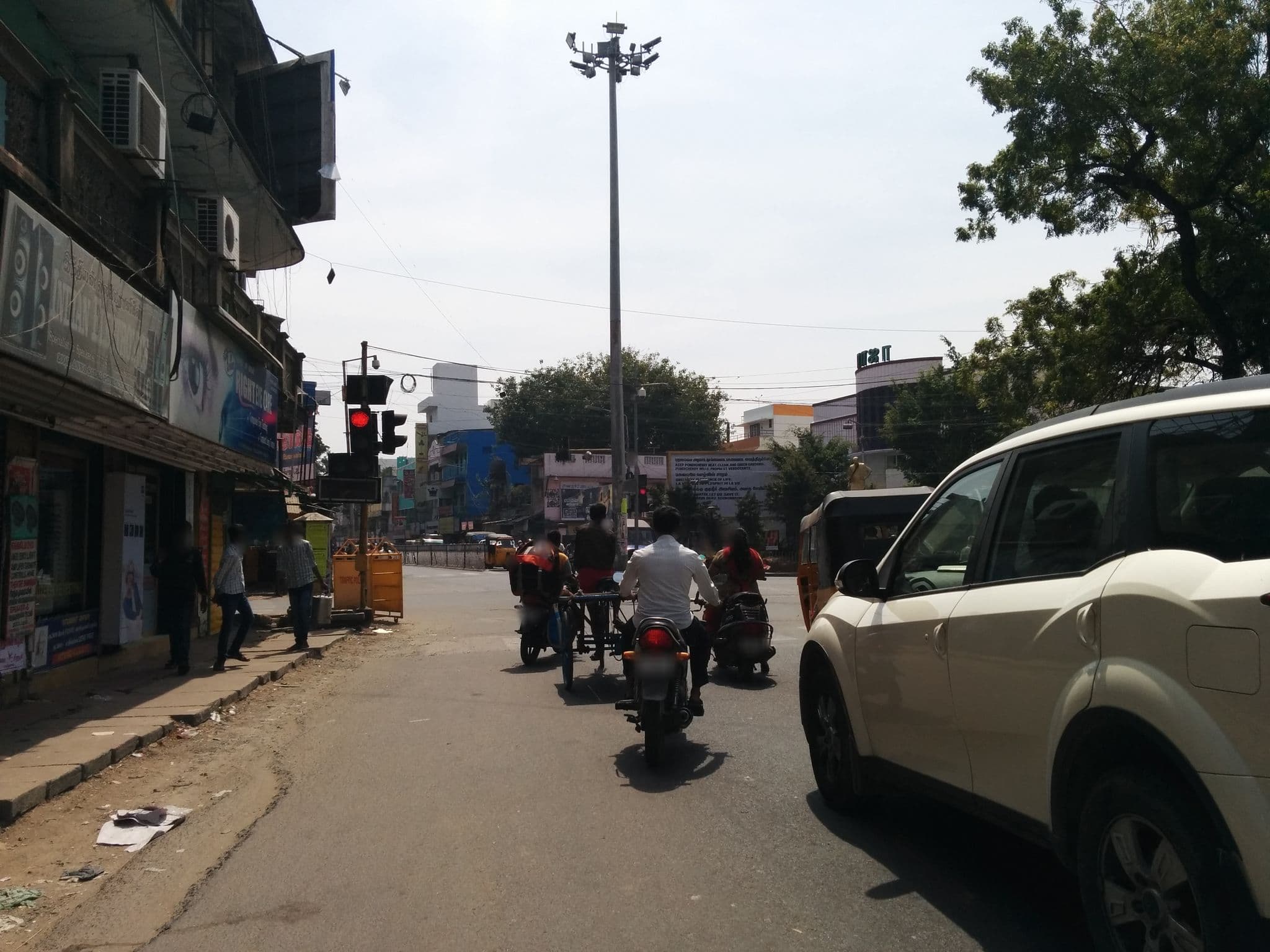 Street view near Raj International, Puducherry — © sashazykov (CC BY-SA · Mapillary)