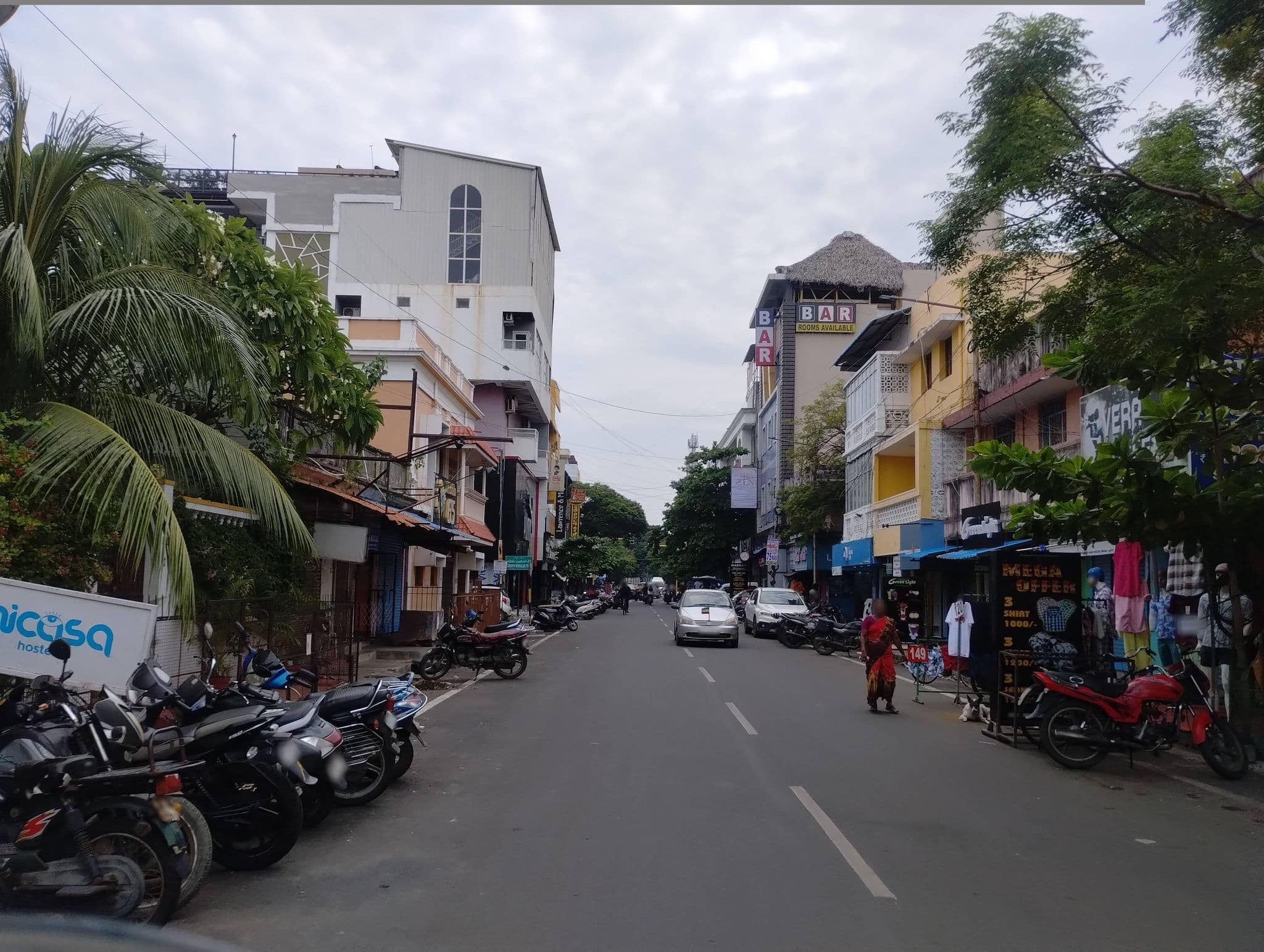 Street view near Micasa Hostels, Puducherry — © spvhere (CC BY-SA · Mapillary)