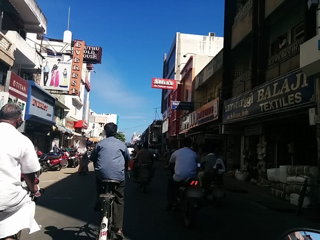 Street view near Sri Saibaba Guest House, Puducherry — © sashazykov (CC BY-SA · Mapillary)