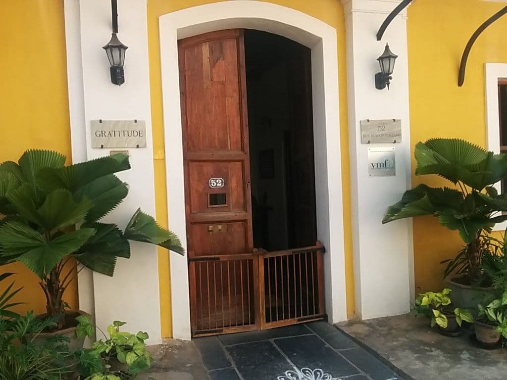 Street view near Gratitude Heritage, Puducherry — © sashazykov (CC BY-SA · Mapillary)