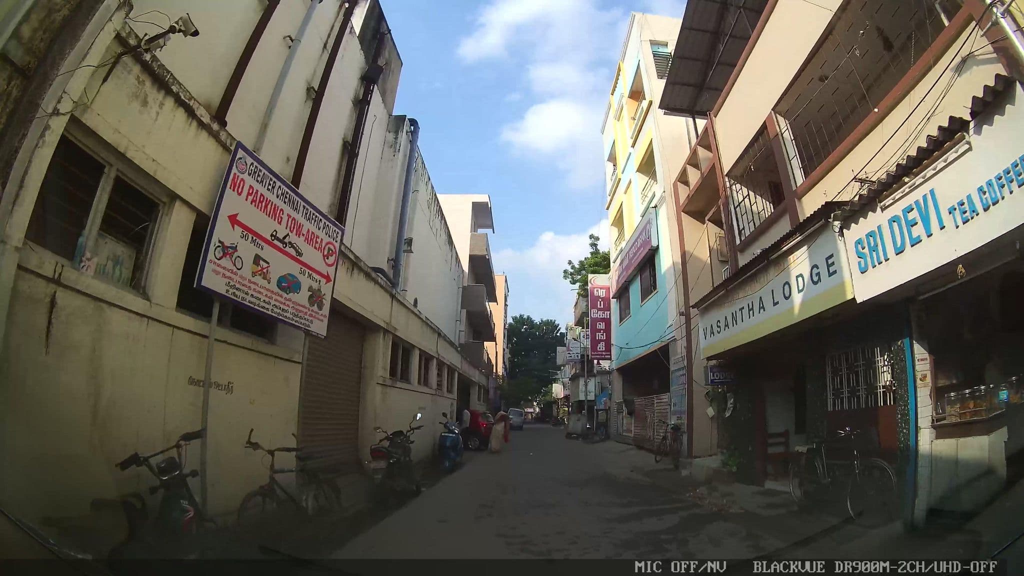 Street view near Vasantha Lodge, Chennai — © muthu (CC BY-SA · Mapillary)