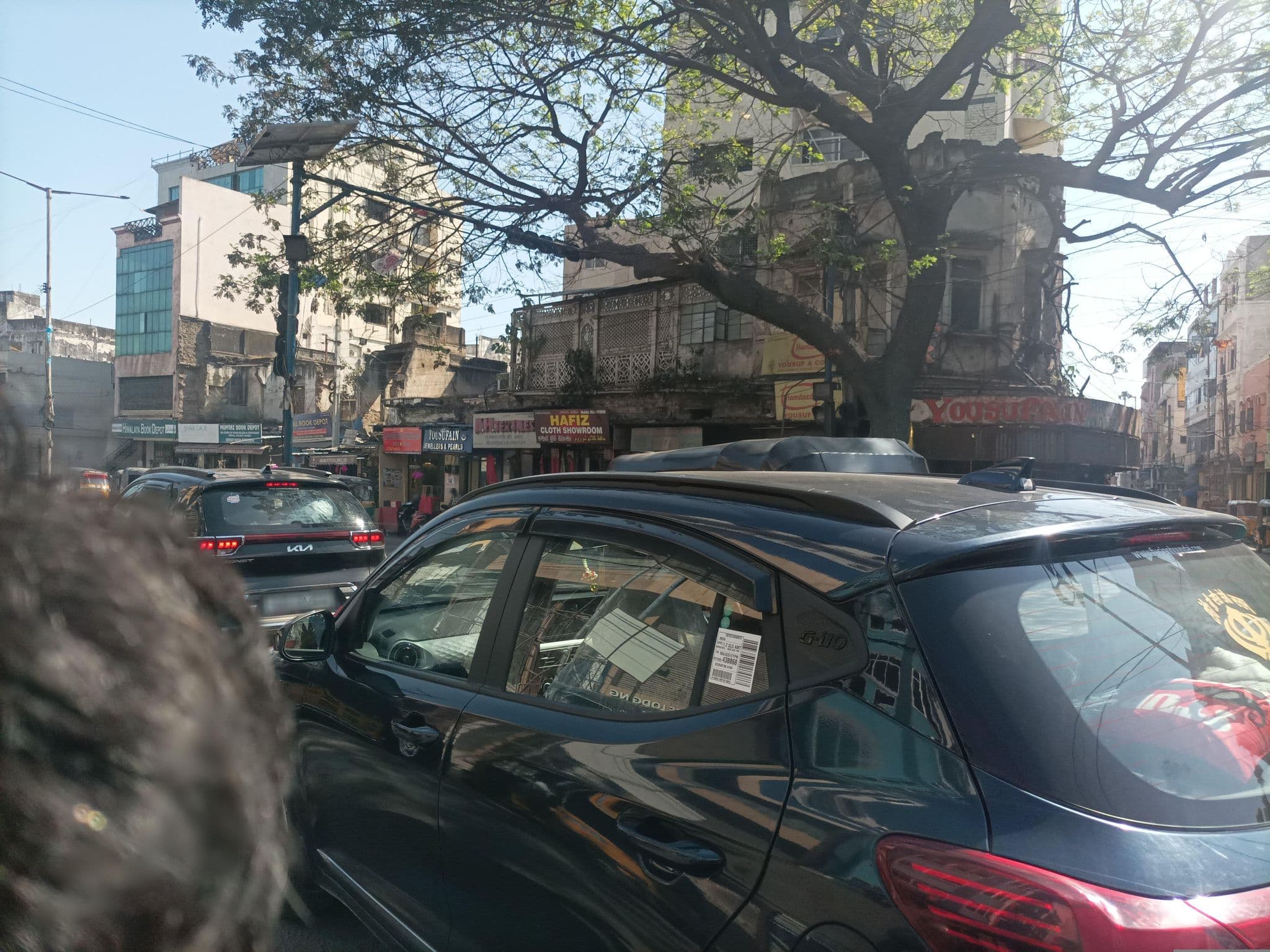 Street view near Hotel Arastu, Hyderabad — © abhishekk962 (CC BY-SA · Mapillary)