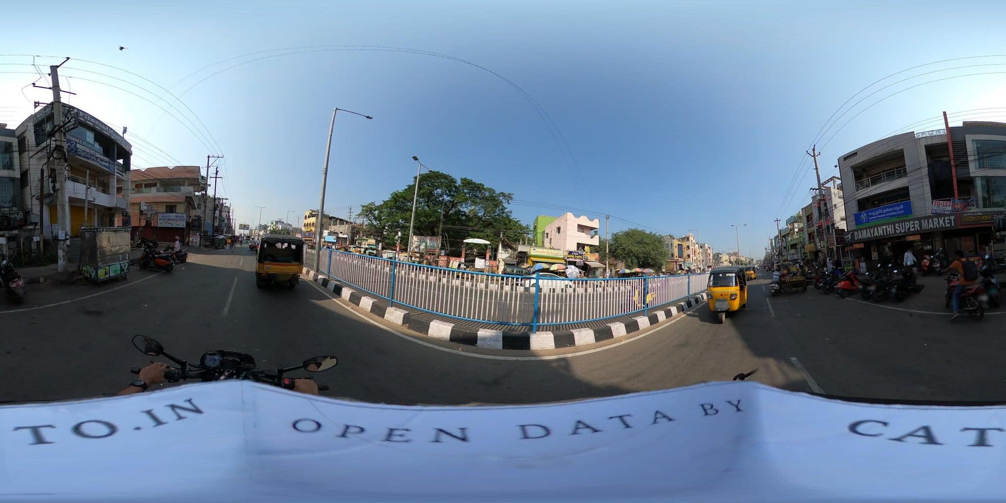 Street view near Hotel Krishna Latha, Rasapūdipalem — © Catto (CC BY-SA · Mapillary)