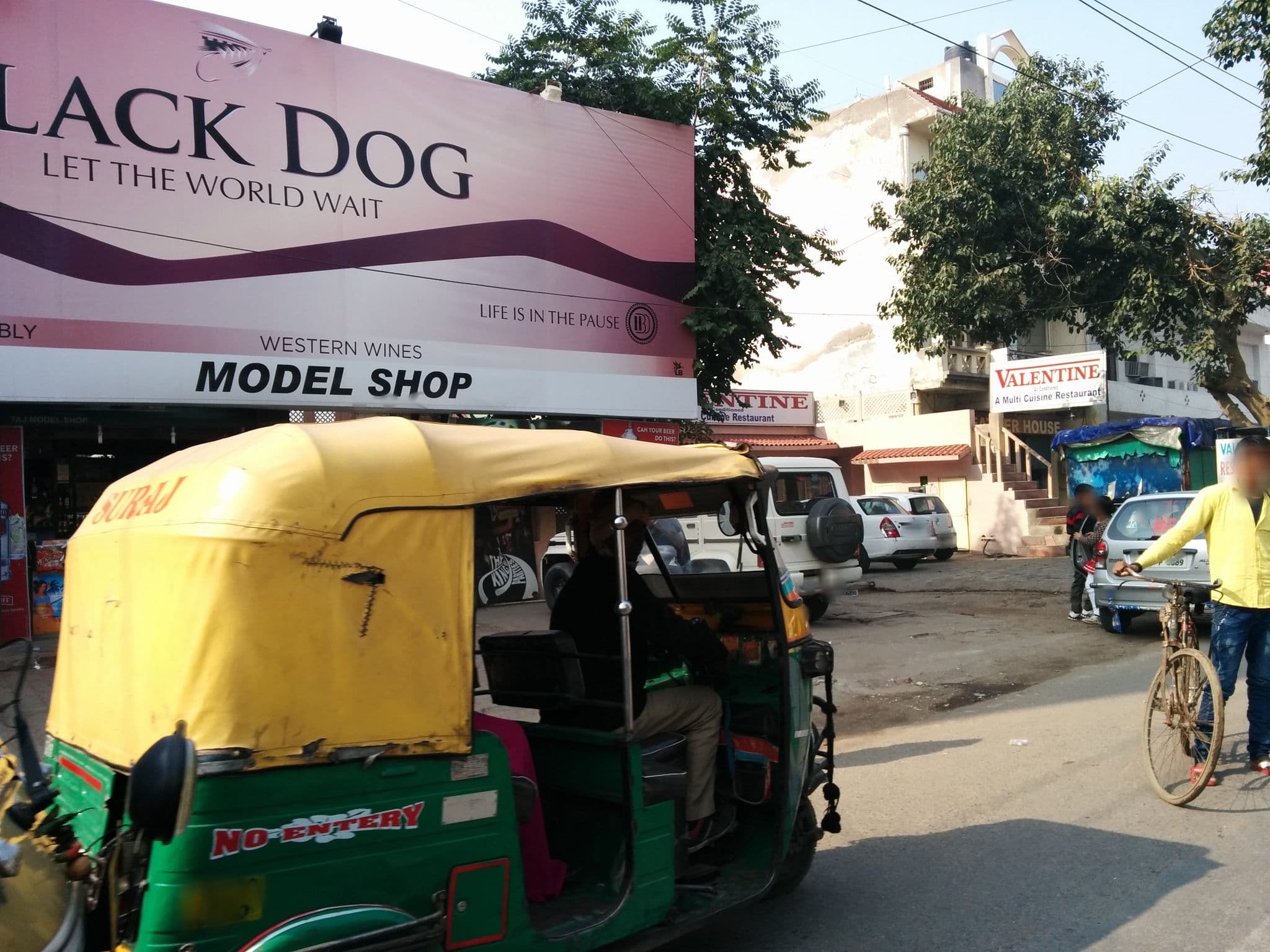 Street view near Hotel Royal Plaza, Agra — © sashazykov (CC BY-SA · Mapillary)