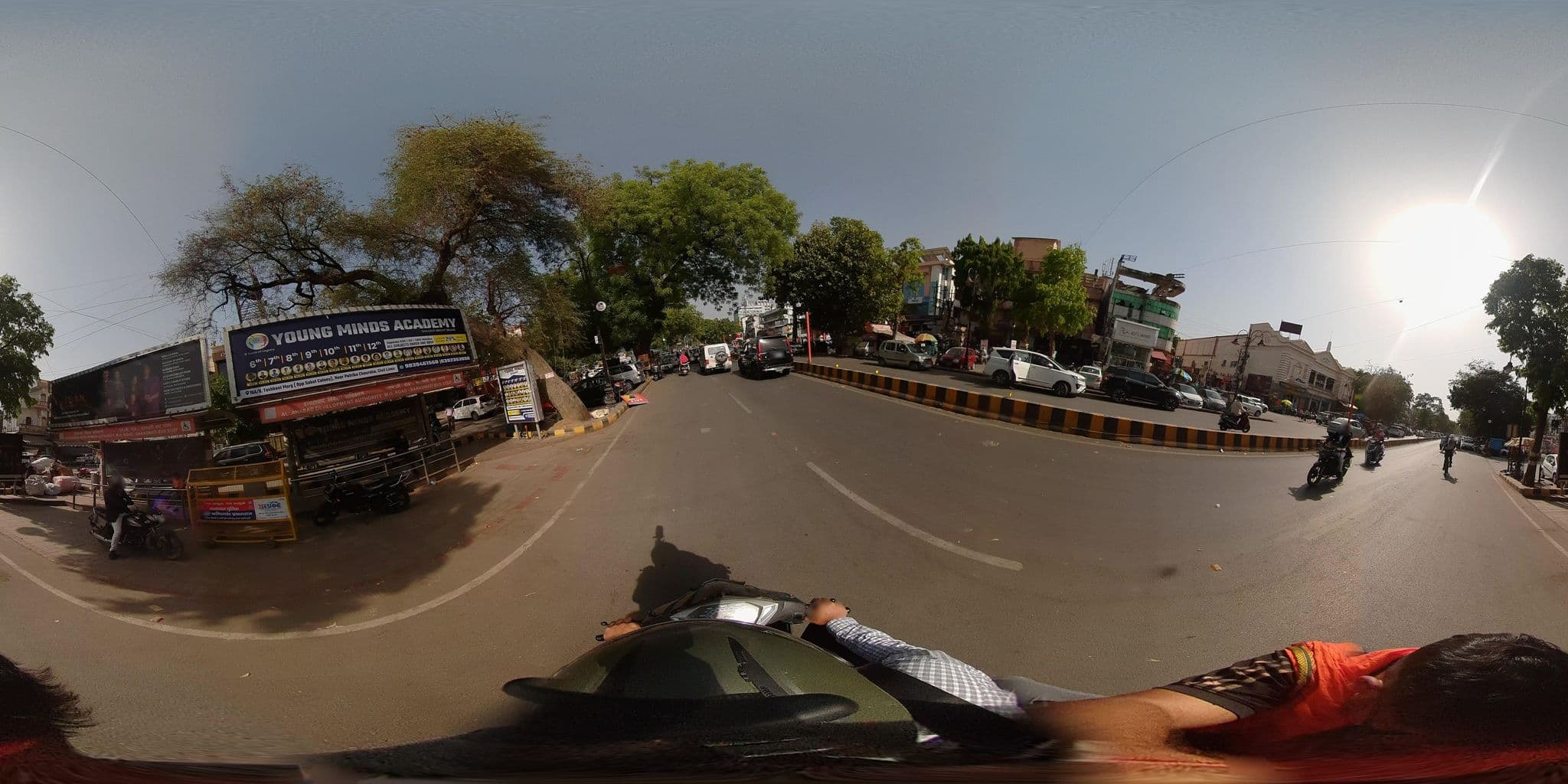 Street view near The Palace, Prayagraj — © sahilmeena09 (CC BY-SA · Mapillary)