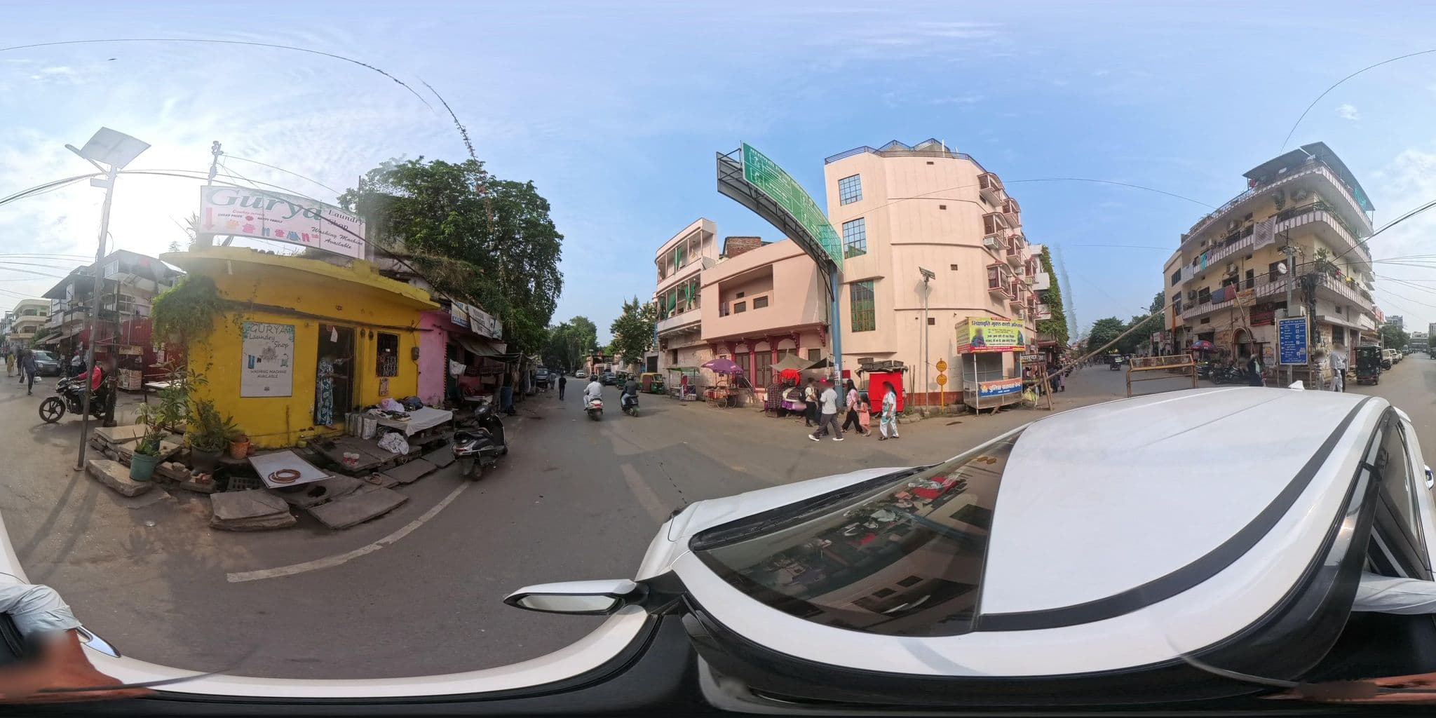 Street view near Asha Guesthouse, Varanasi — © skysign (CC BY-SA · Mapillary)