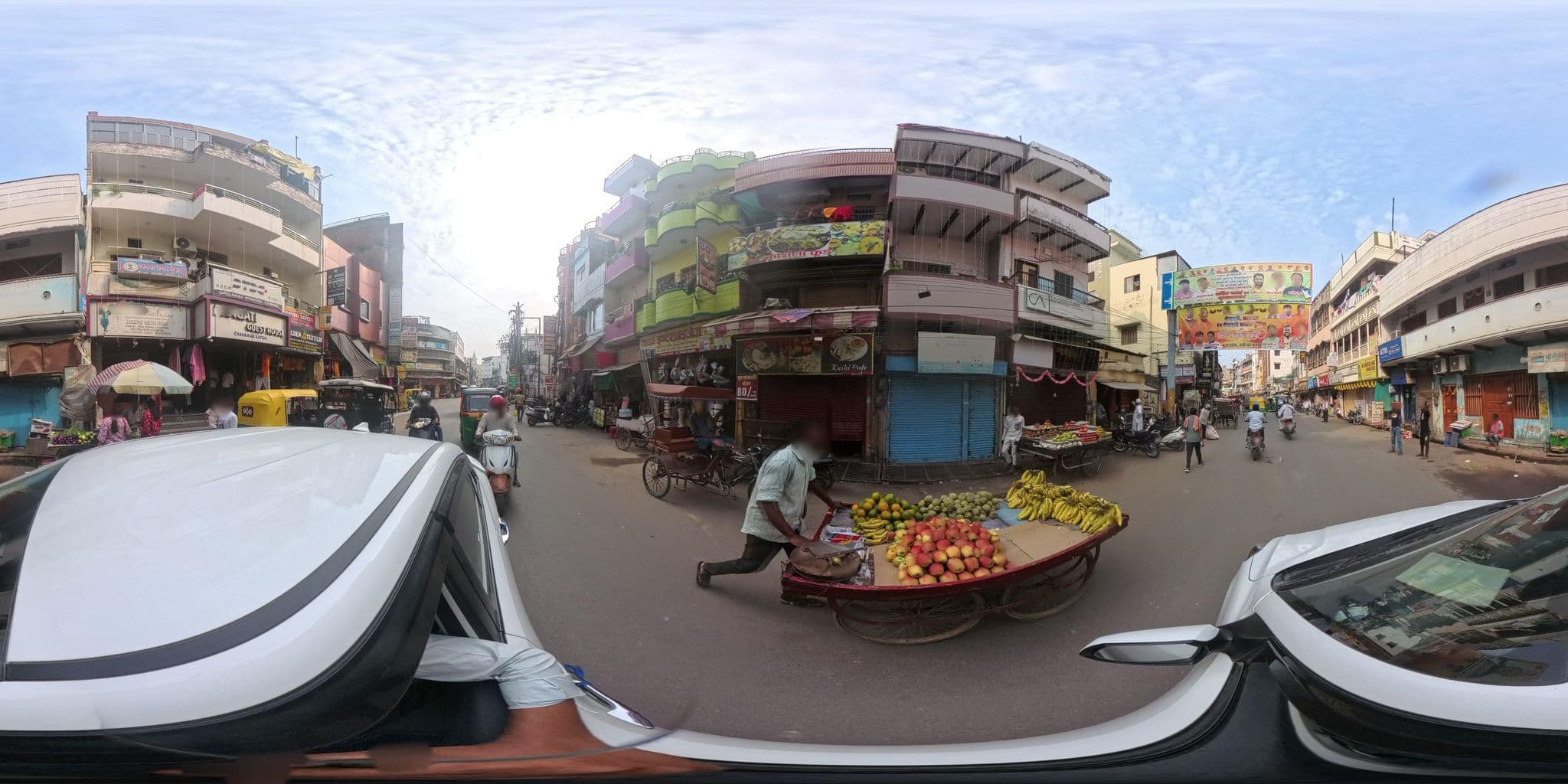 Street view near Hotel Arya, Varanasi — © skysign (CC BY-SA · Mapillary)