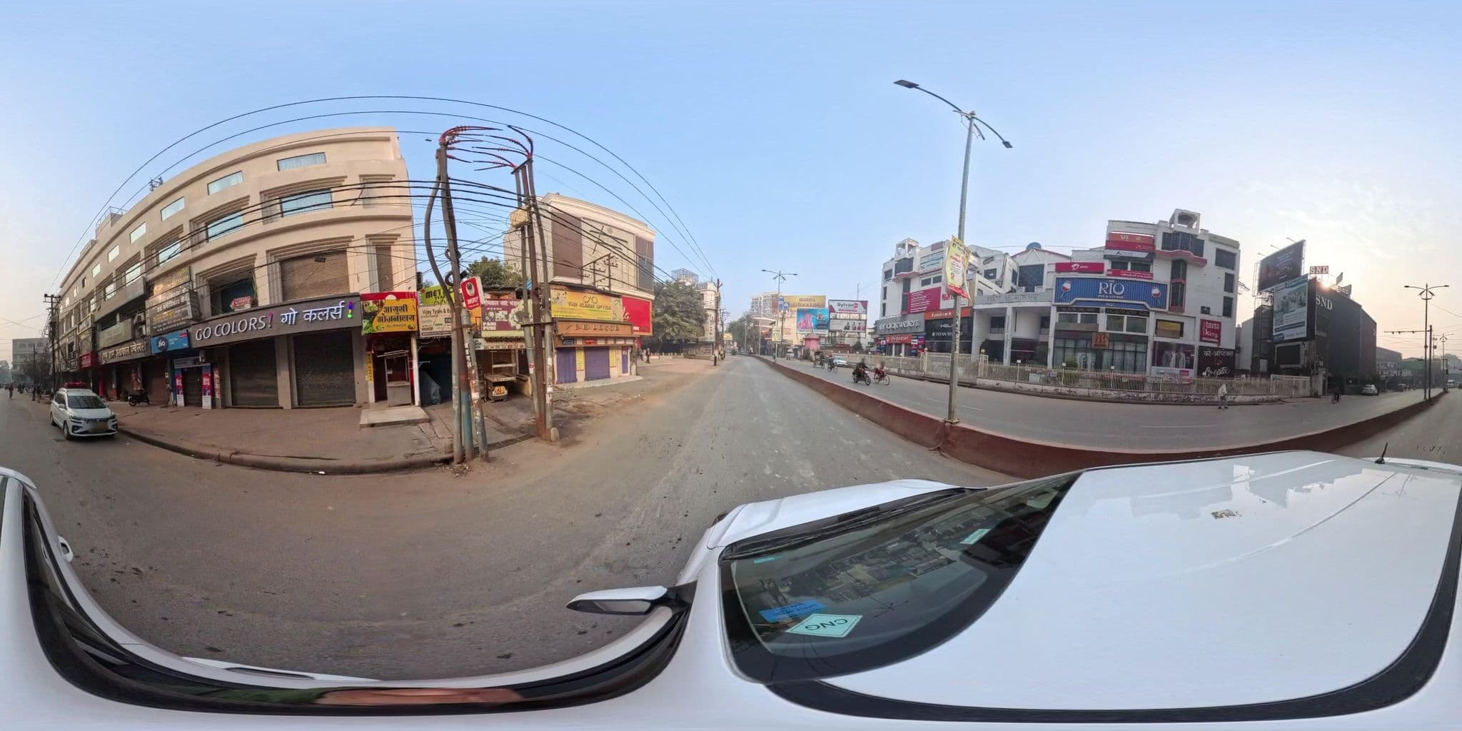 Street view near Adorn Guest House, Varanasi — © skysign (CC BY-SA · Mapillary)